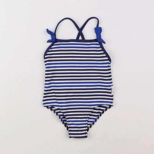 Jacadi - maillot de bain bleu, blanc - 12 mois