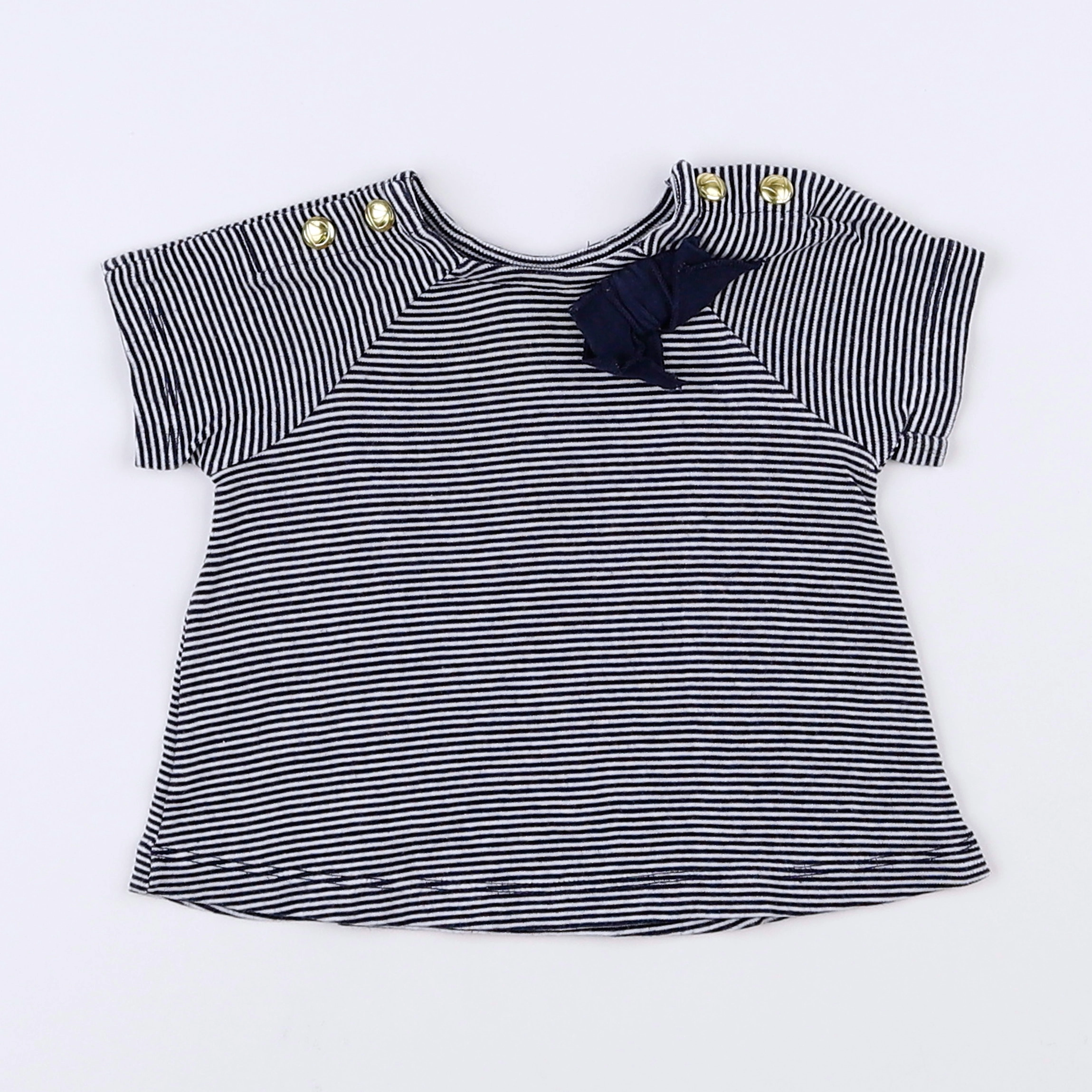 Petit Bateau - tee-shirt bleu - 3 mois