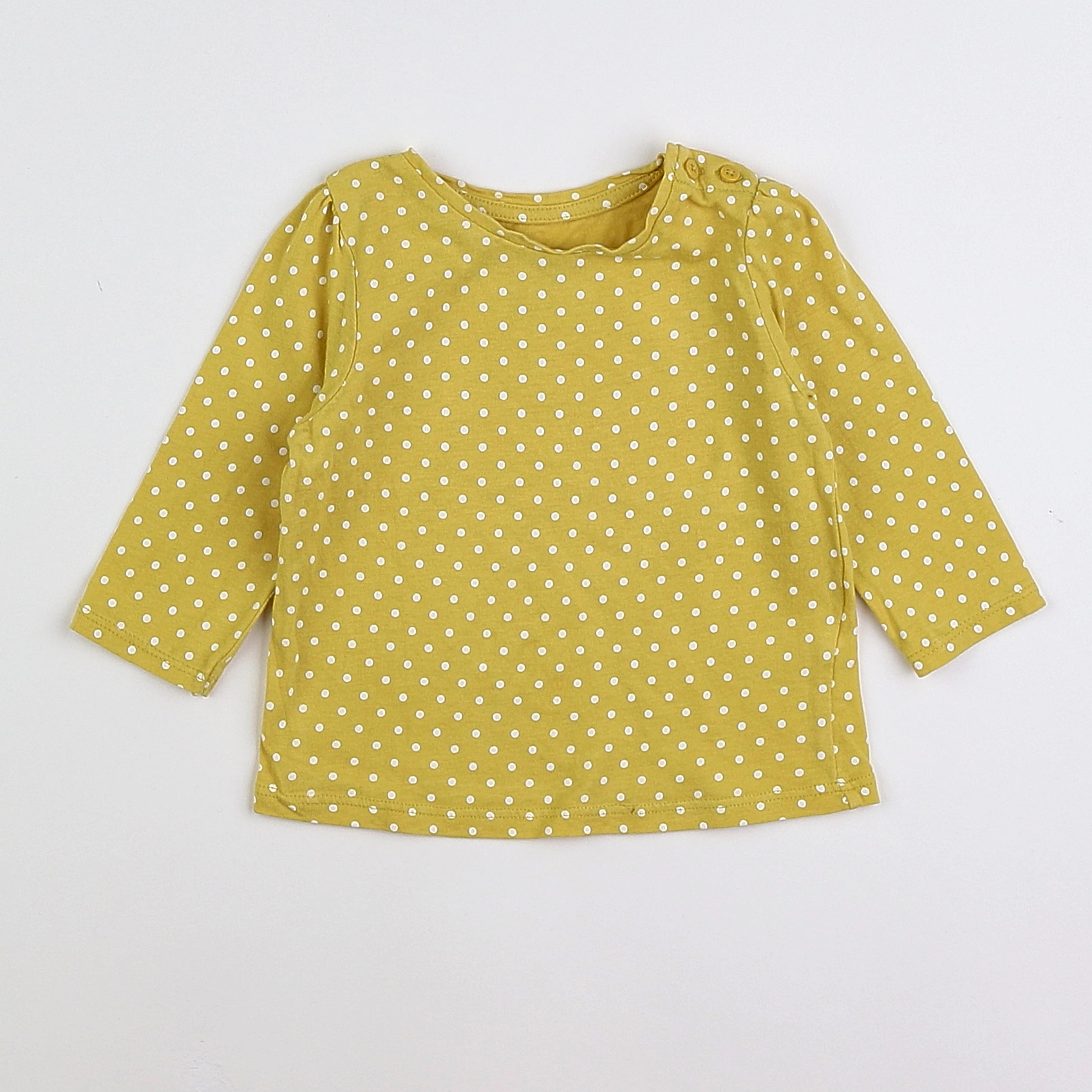 Vertbaudet - tee-shirt jaune - 6 mois