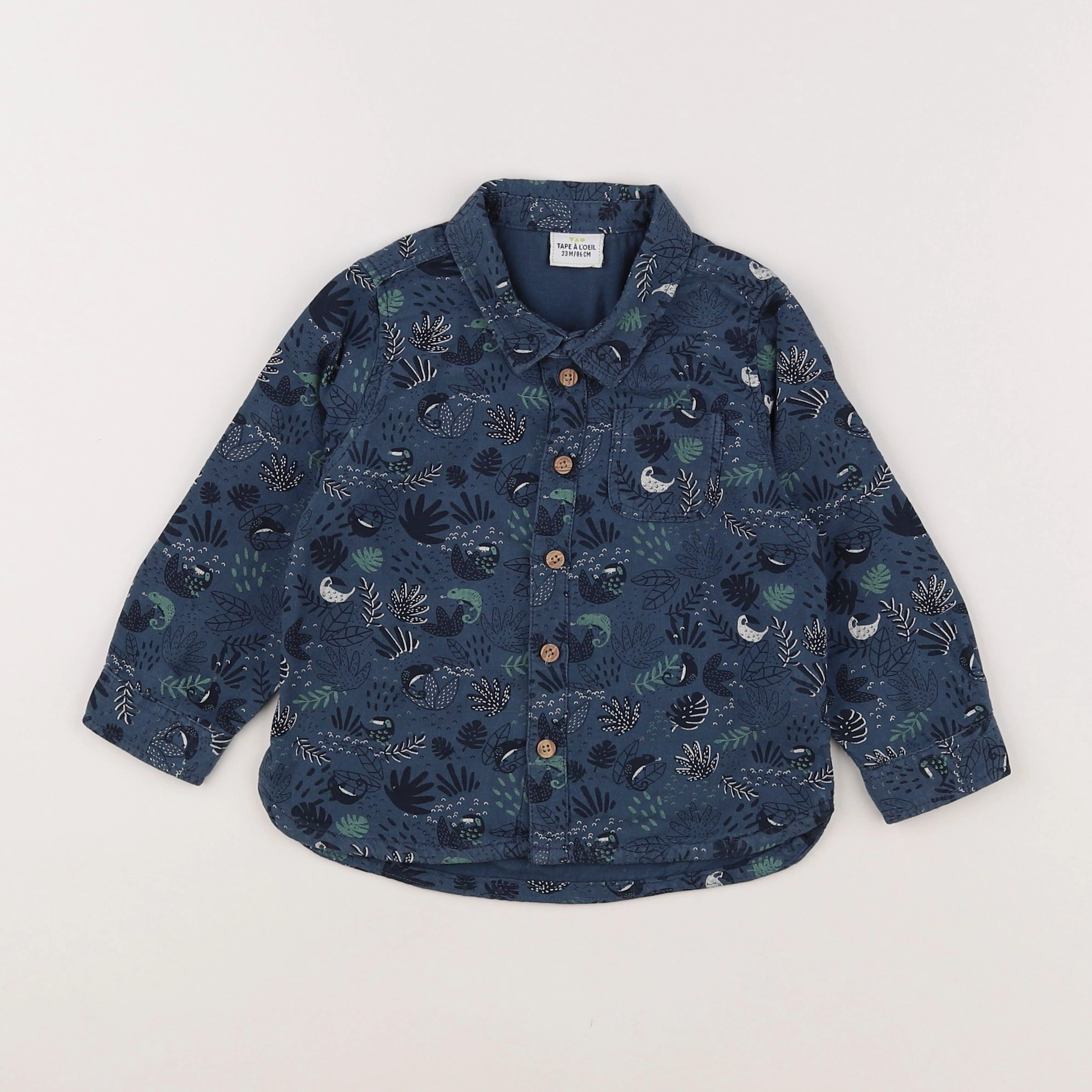Tape à l'oeil - chemise bleu - 2 ans