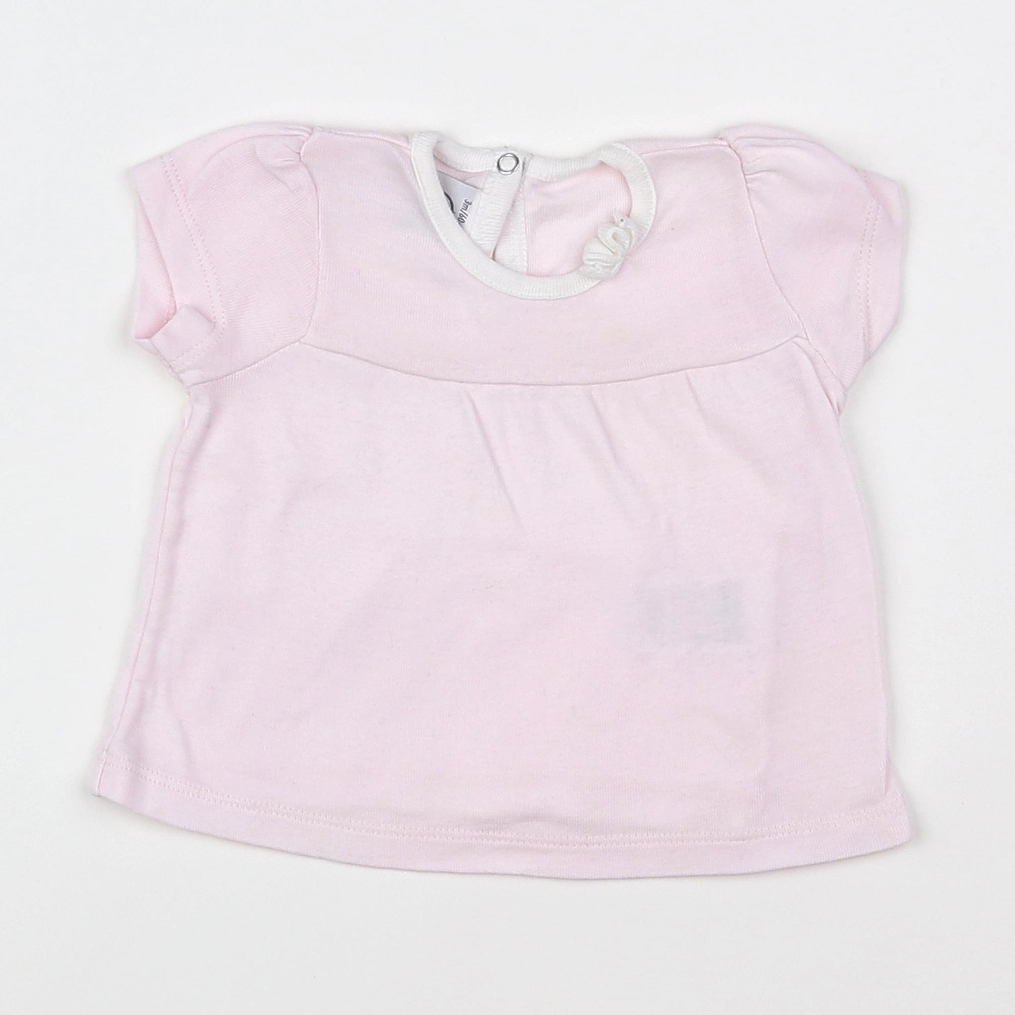 Petit Bateau - tee-shirt rose - 3 mois