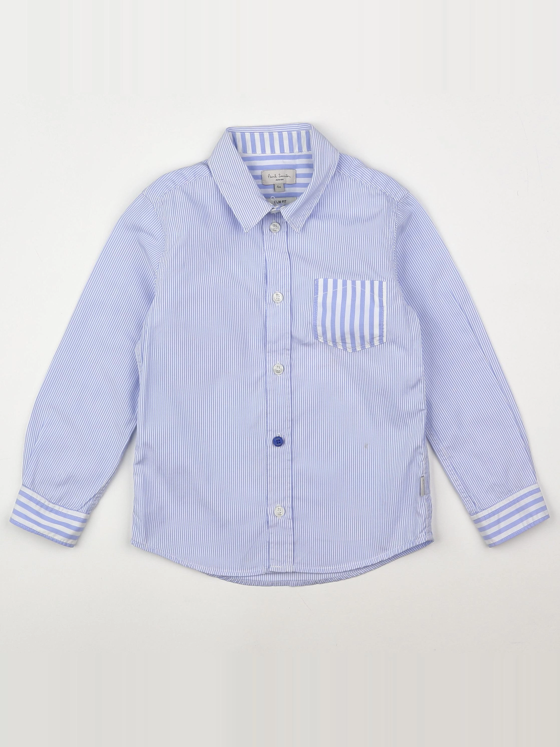 Paul Smith - chemise bleu, blanc - 5 ans