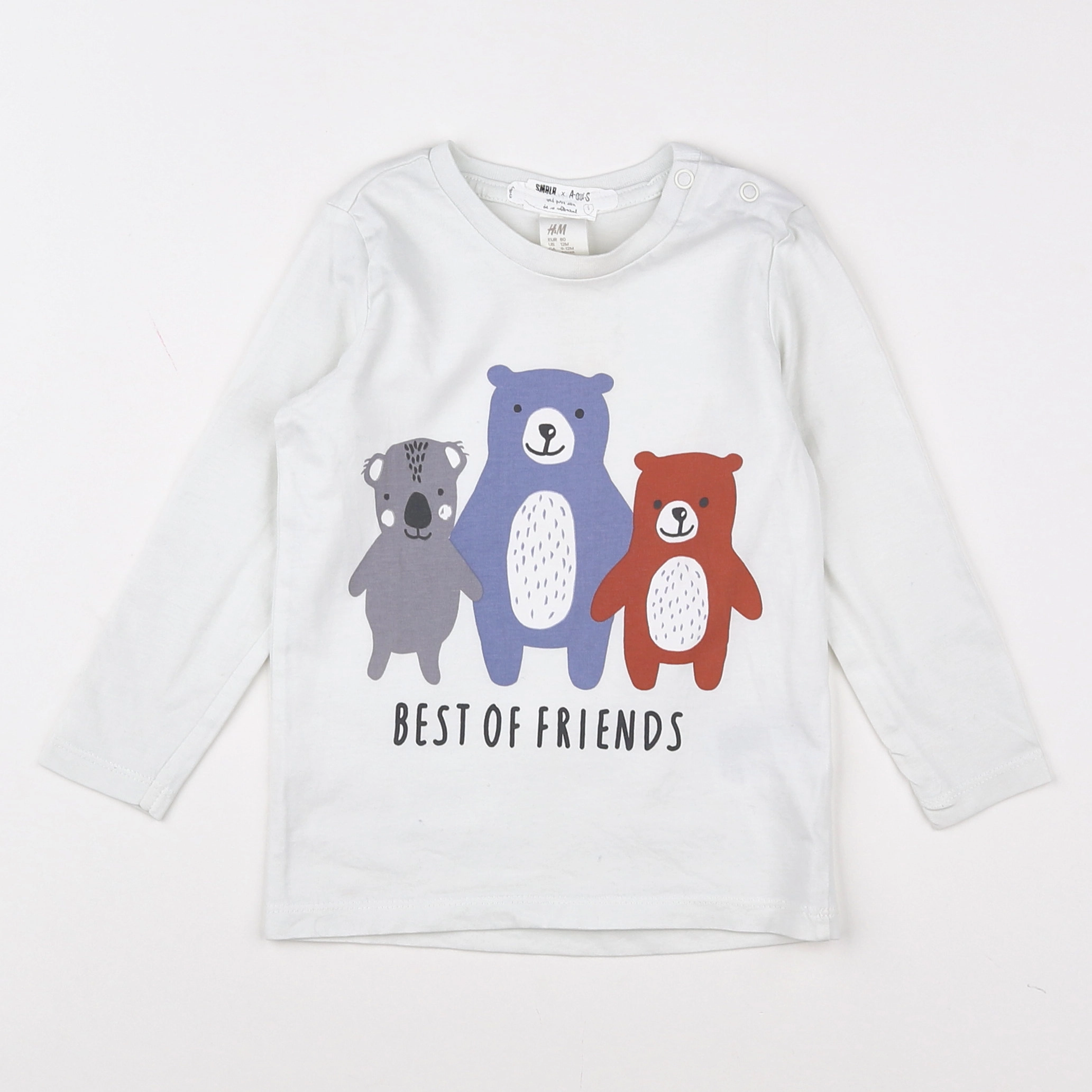 H&M - tee-shirt blanc - 9/12 mois