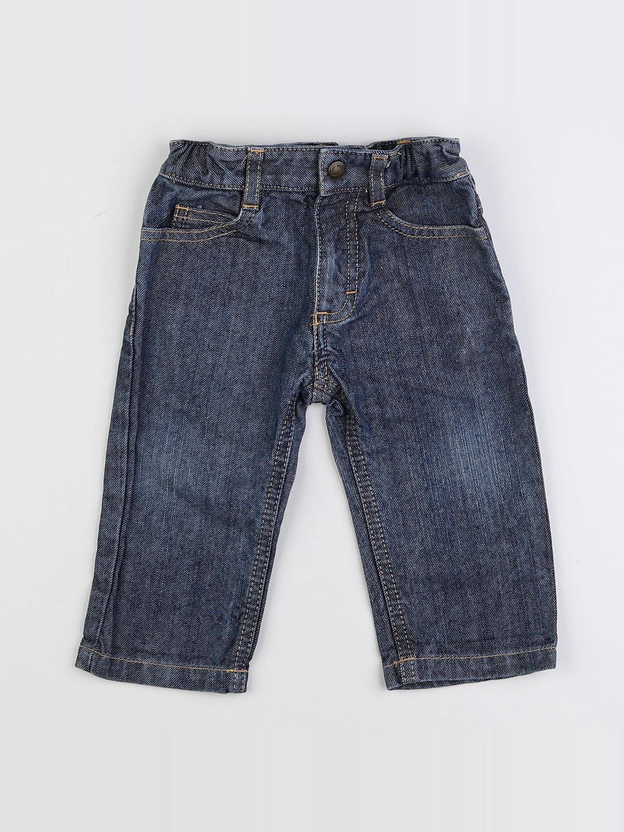 Petit Bateau - jean bleu - 12 mois
