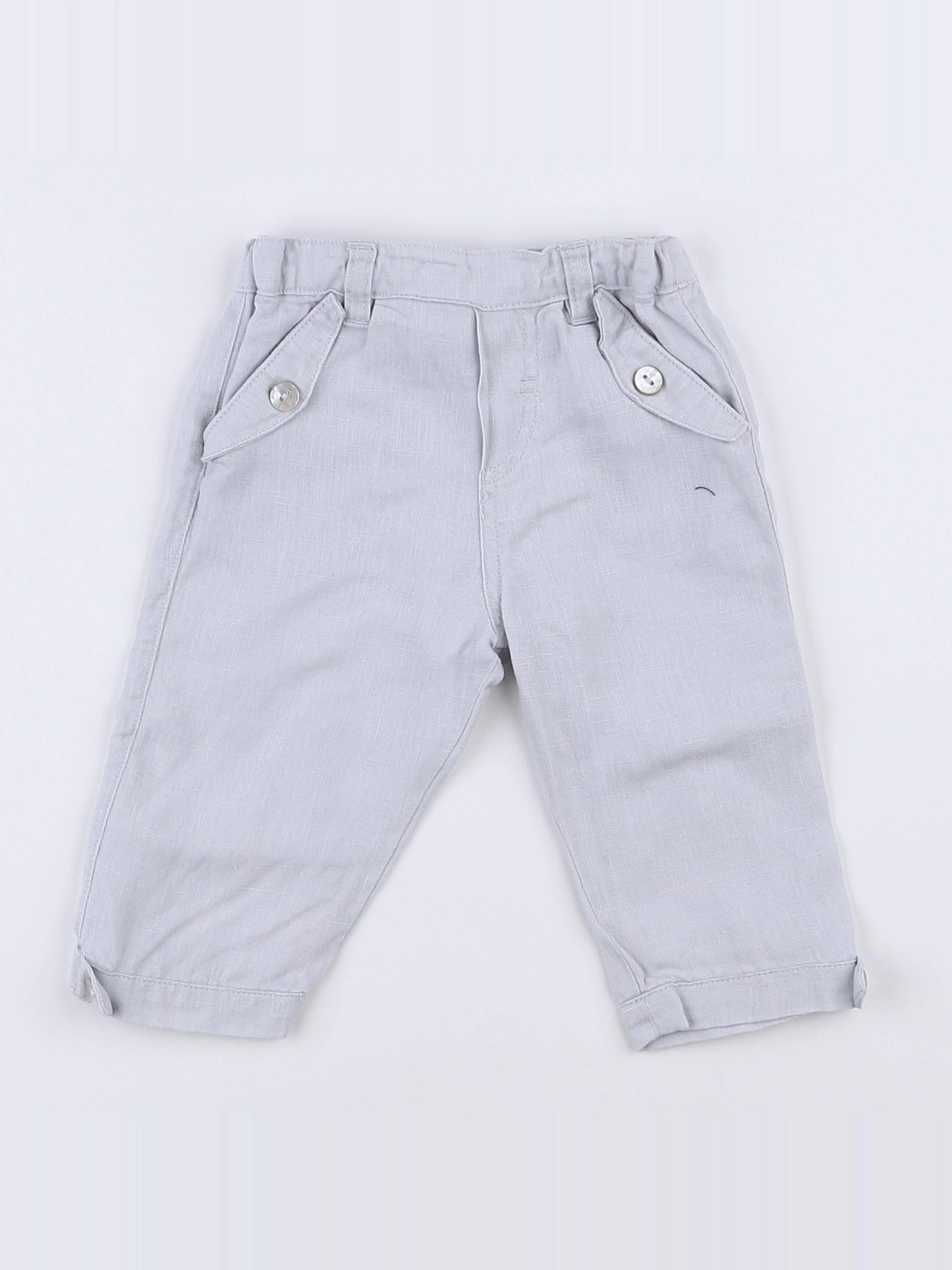 Tartine & Chocolat - pantalon gris - 6 mois