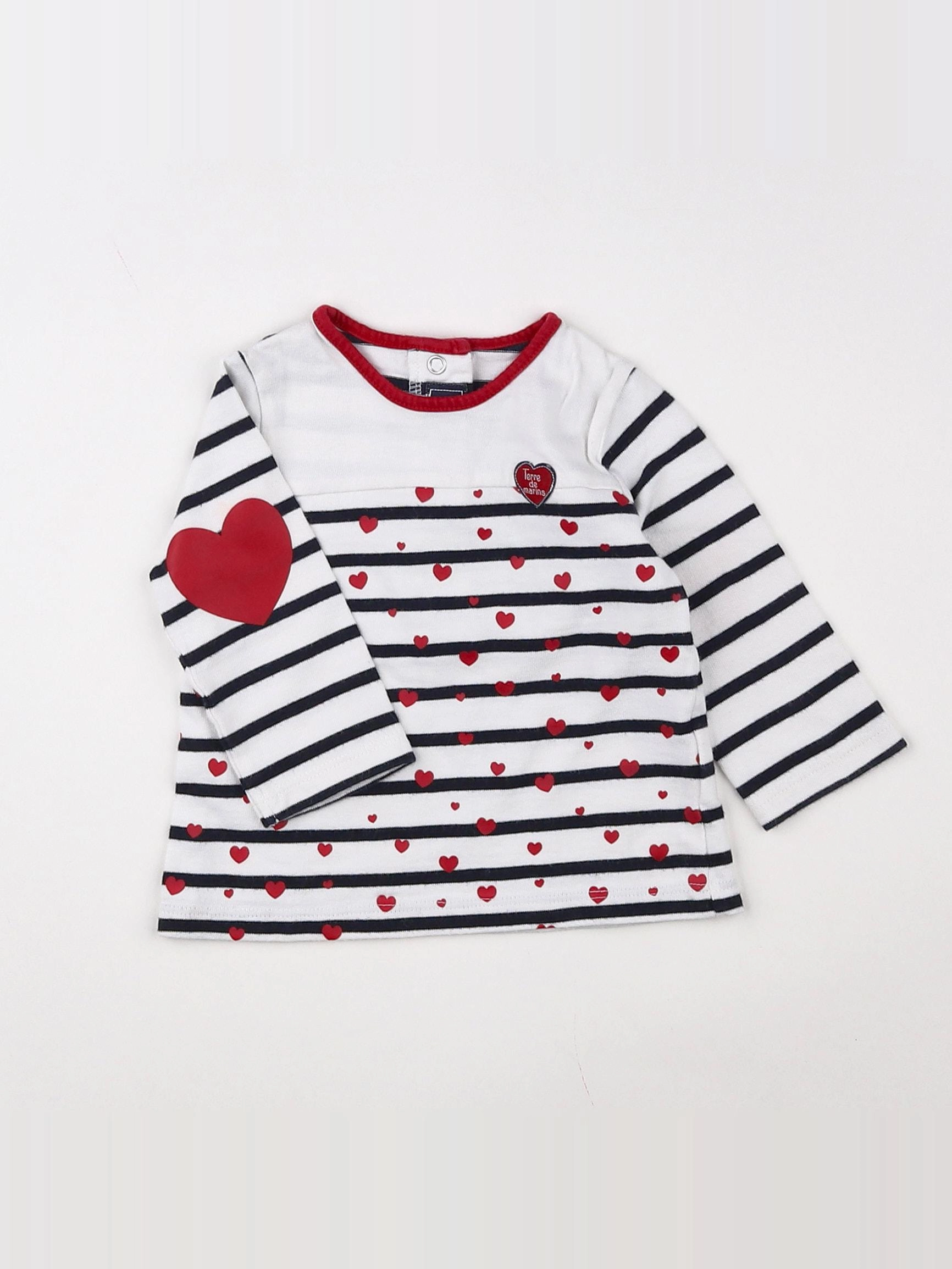 Terre de marins - robe blanc, bleu - 6 mois