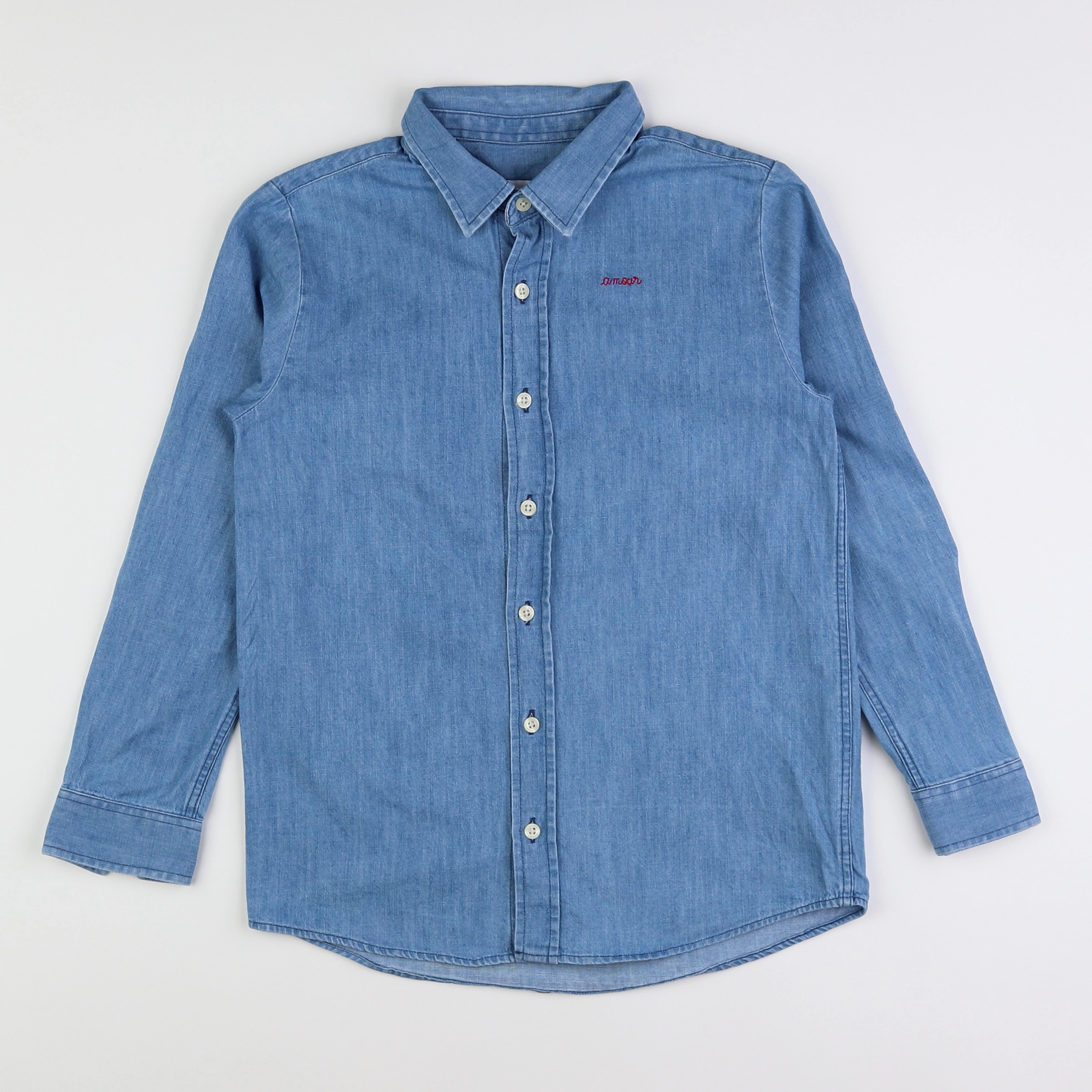 Maison Labiche - chemise bleu, rouge - 10 ans