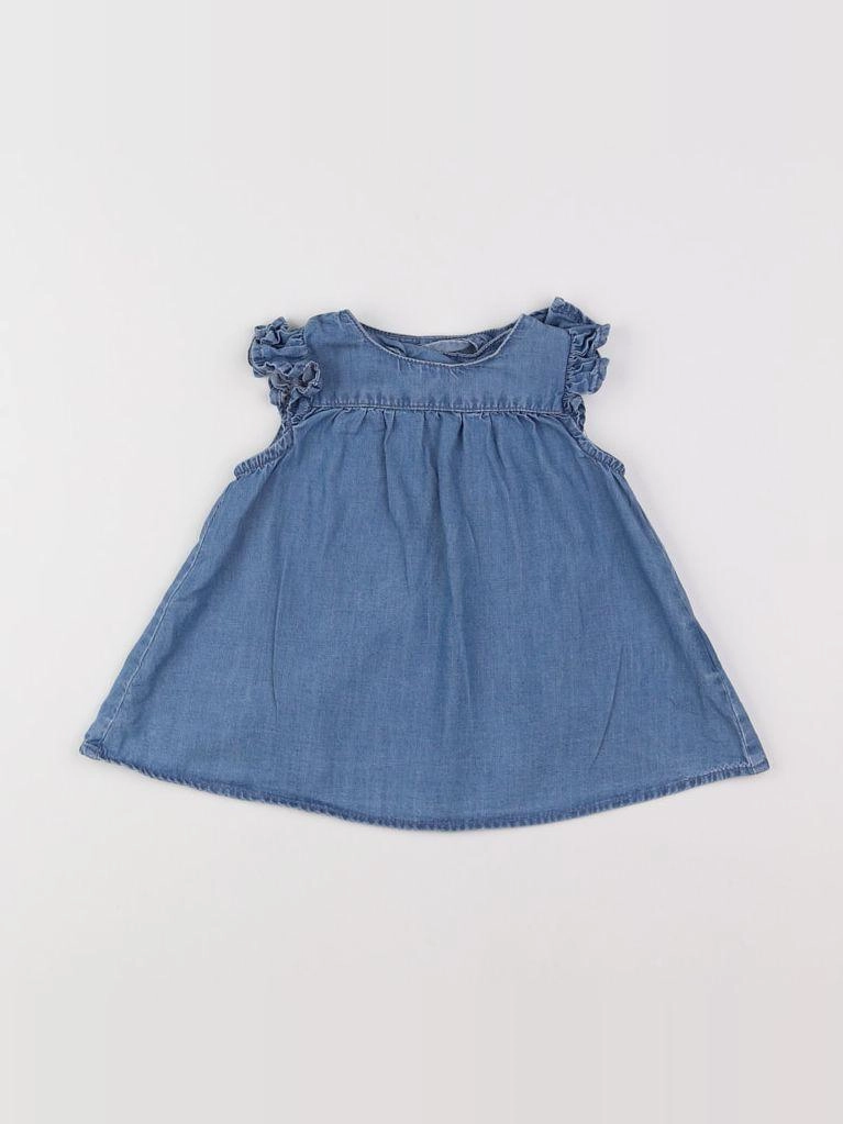 H&M - robe bleu - 3 mois