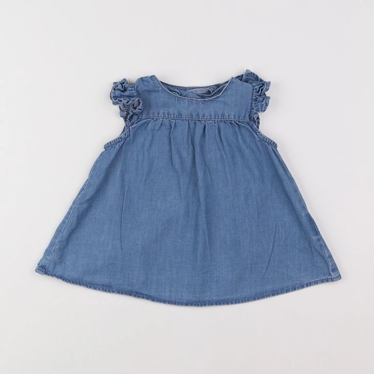 H&M - robe bleu - 3 mois