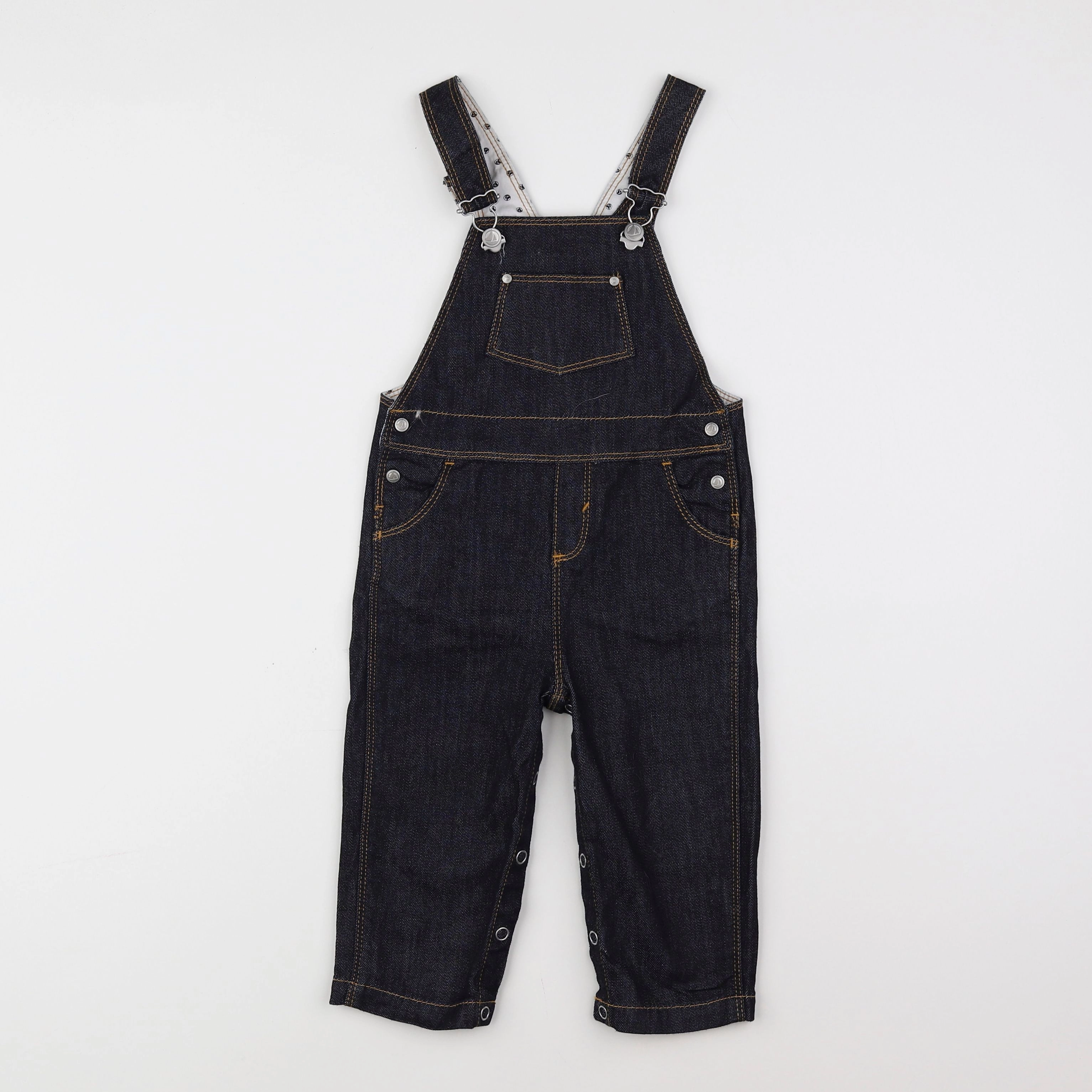 Petit Bateau - salopette bleu - 12 mois