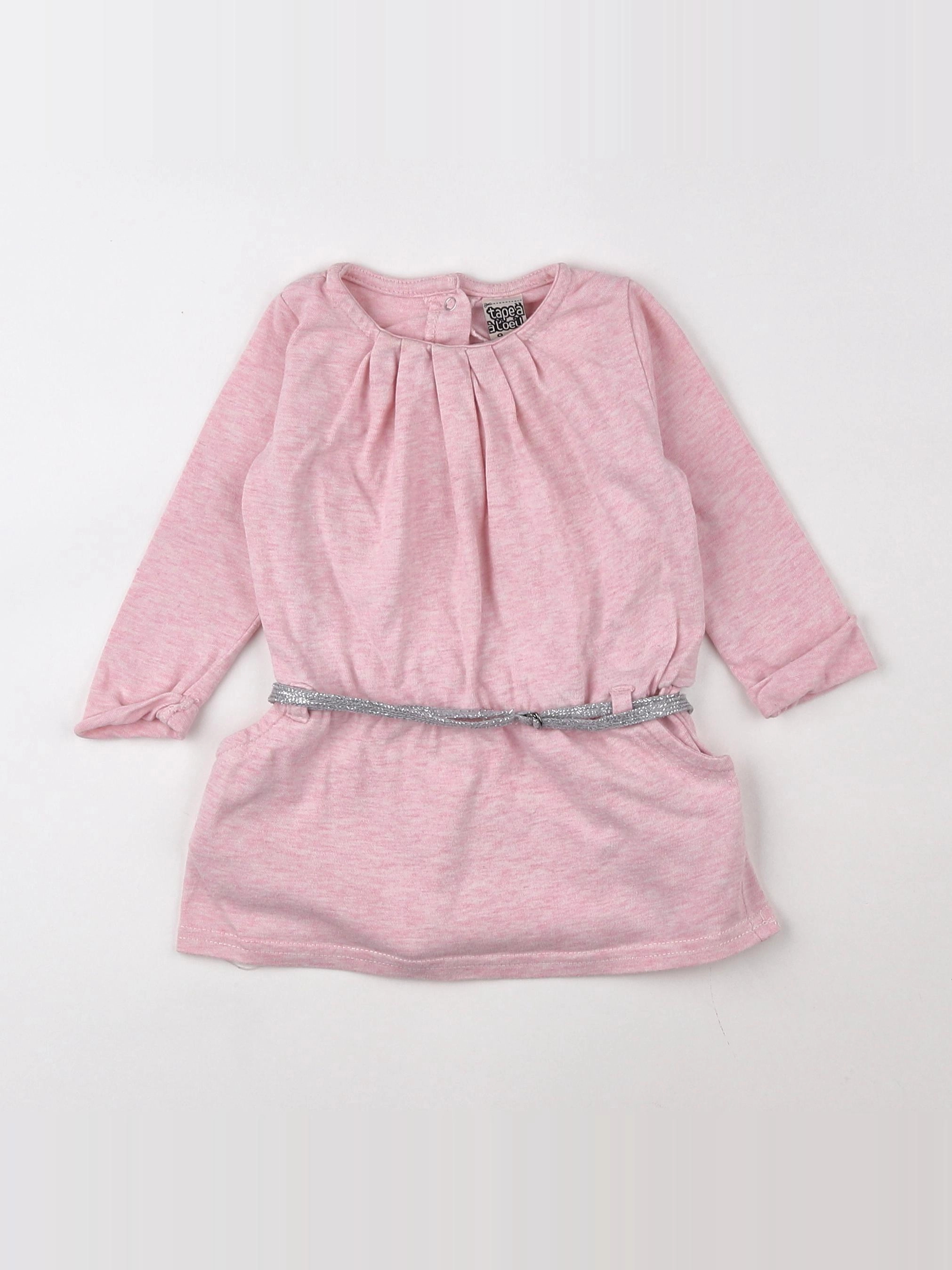 Tape à l'oeil - robe rose - 9 mois