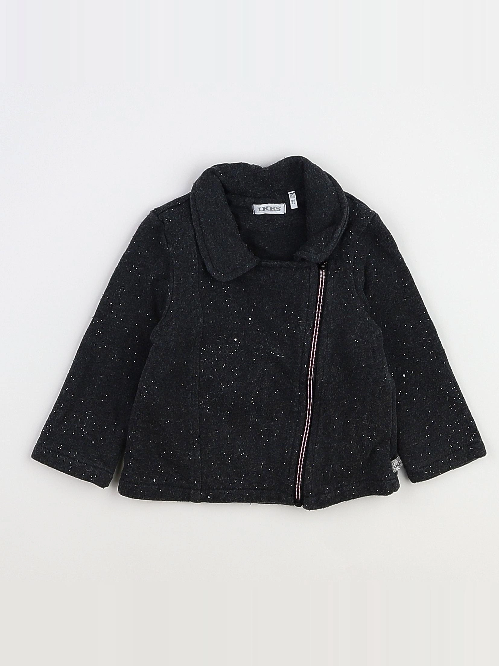 IKKS - veste gris, argent - 18 mois