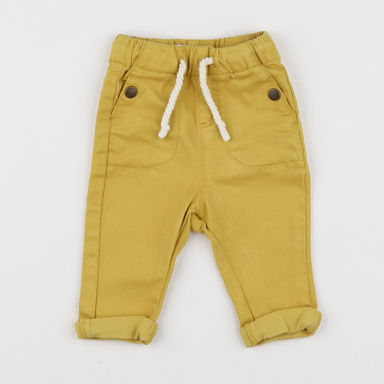Vertbaudet - pantalon jaune - 3 mois