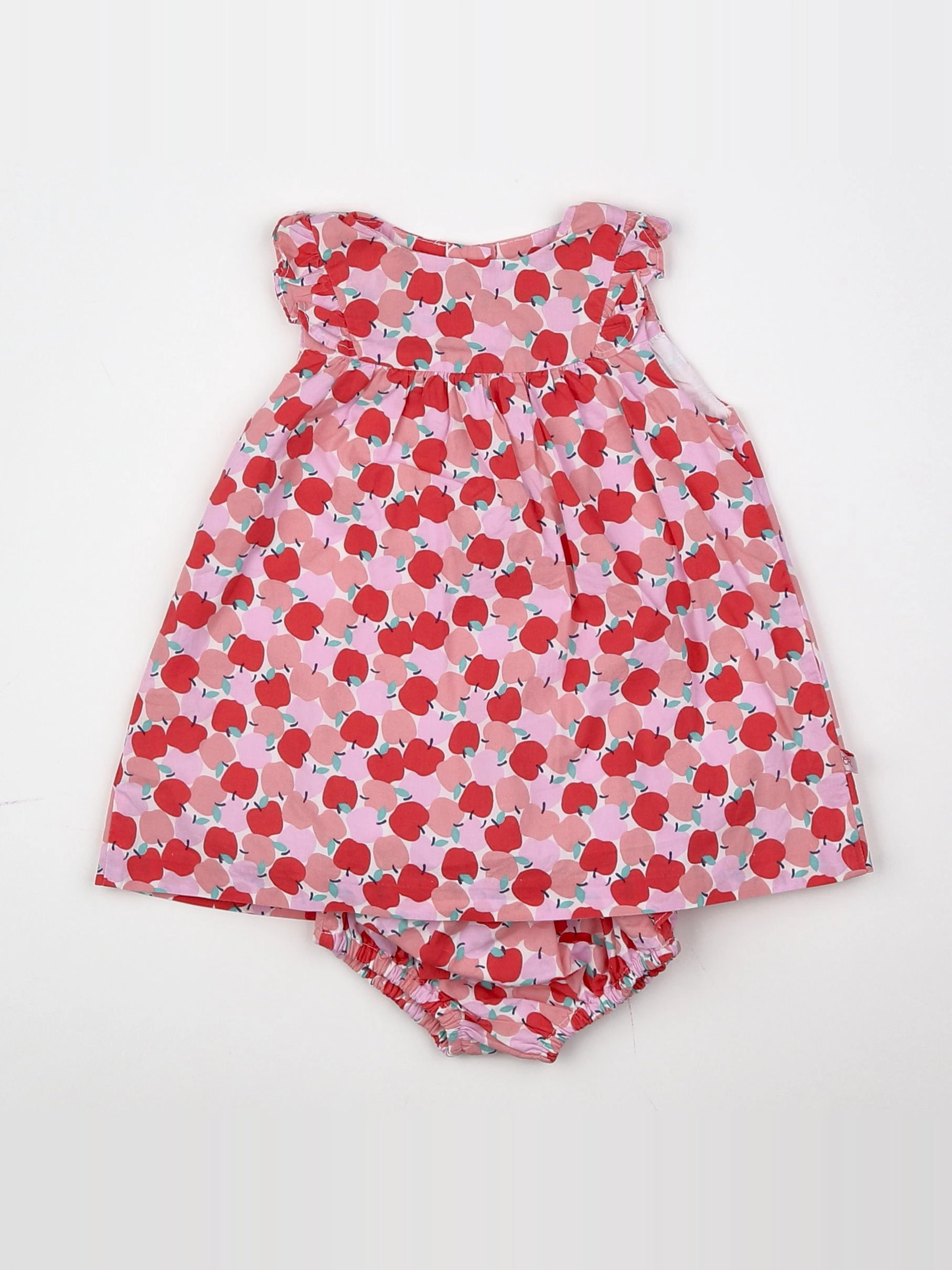 Cadet Rousselle - robe rose, rouge - 3 mois