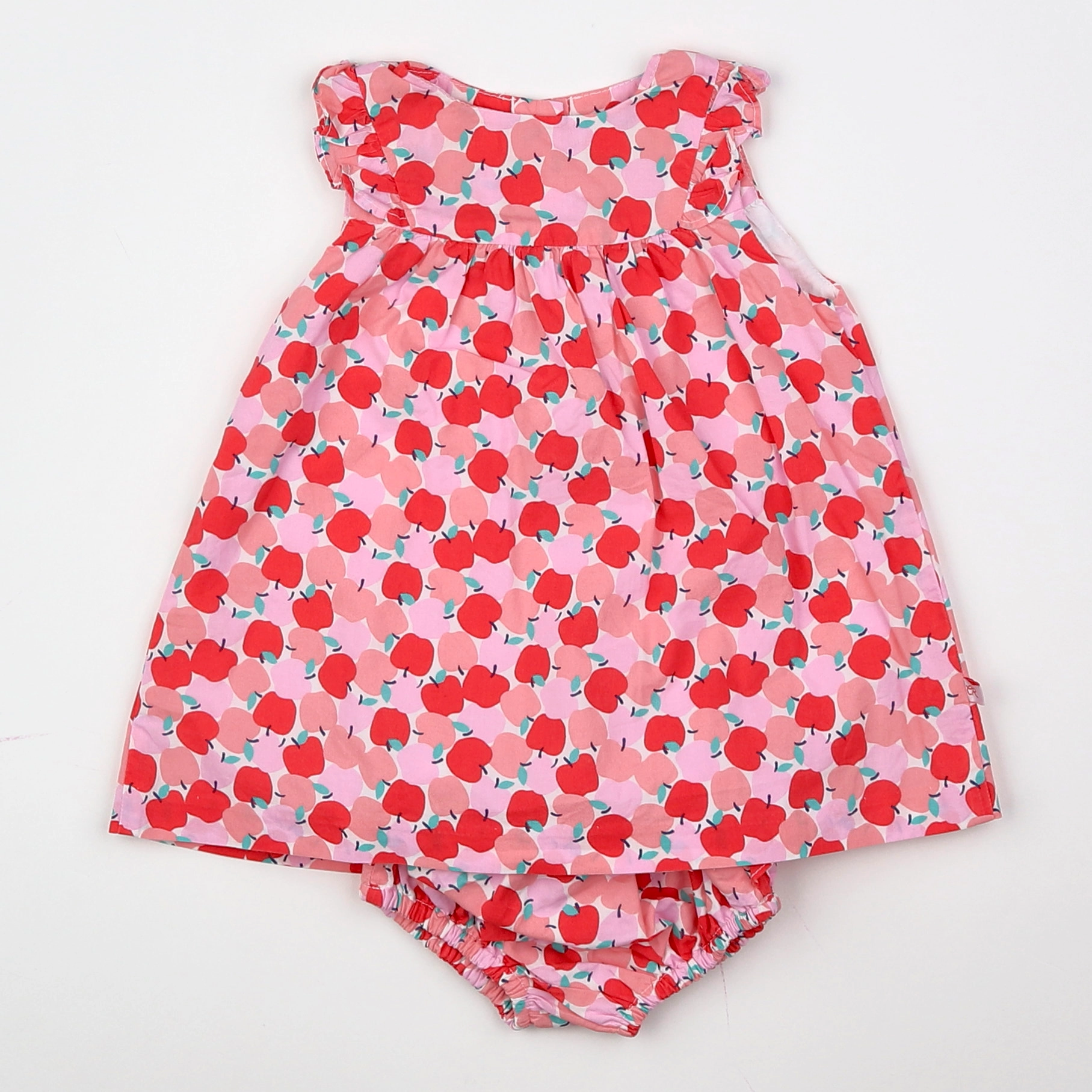 Cadet Rousselle - robe rose, rouge - 3 mois