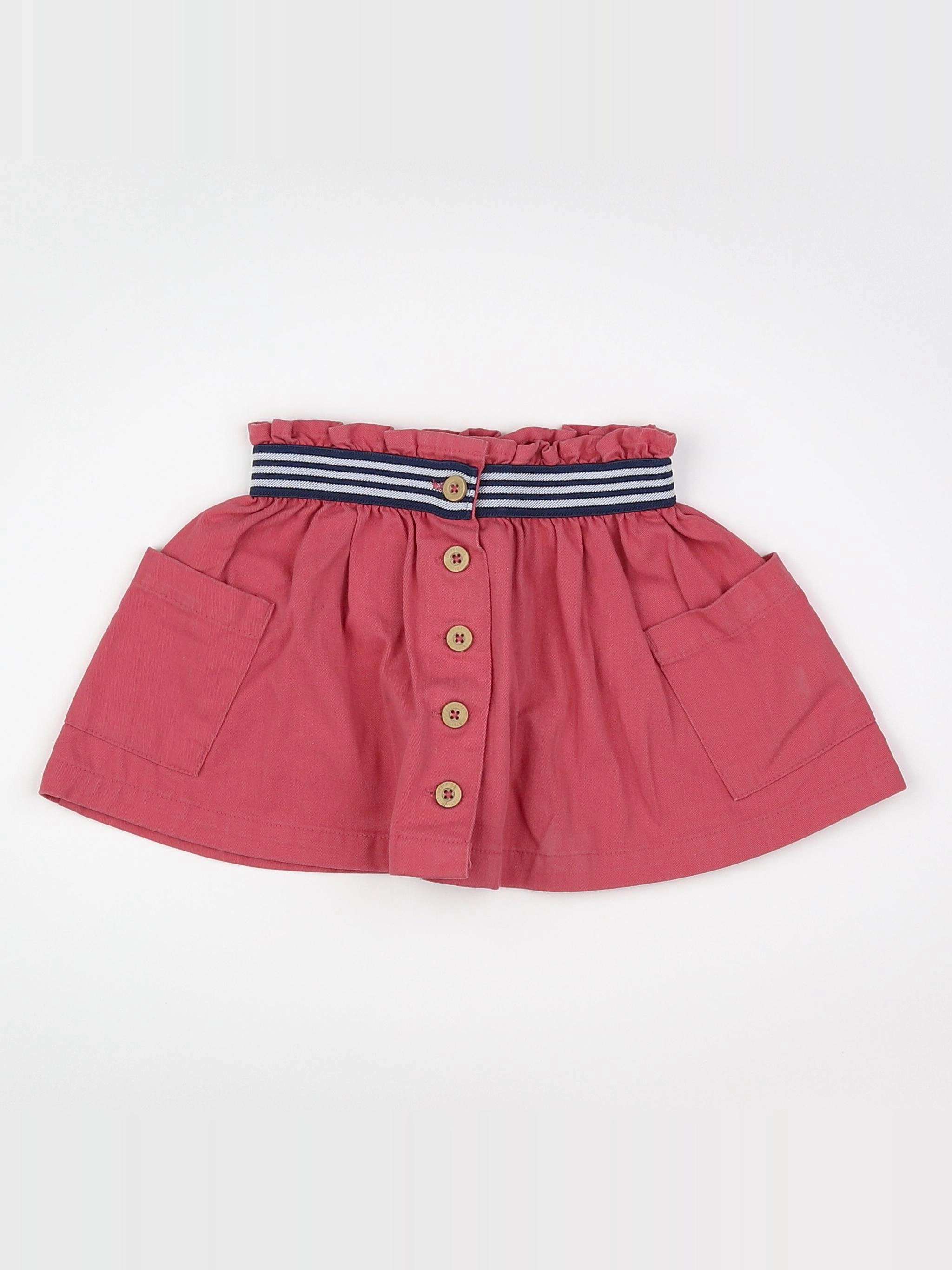Vertbaudet - jupe rose, bleu - 18 mois