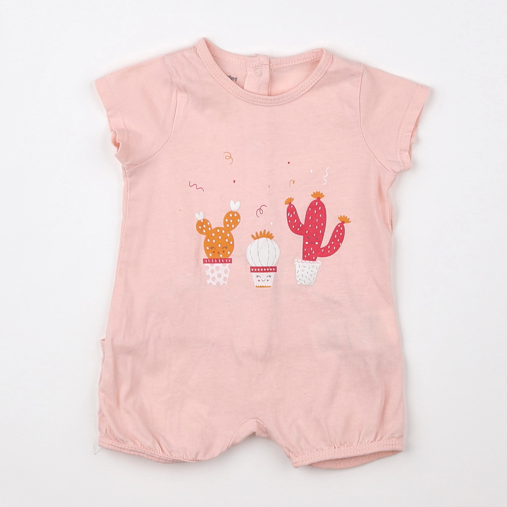 Vertbaudet - pyjama coton rose - 3 mois