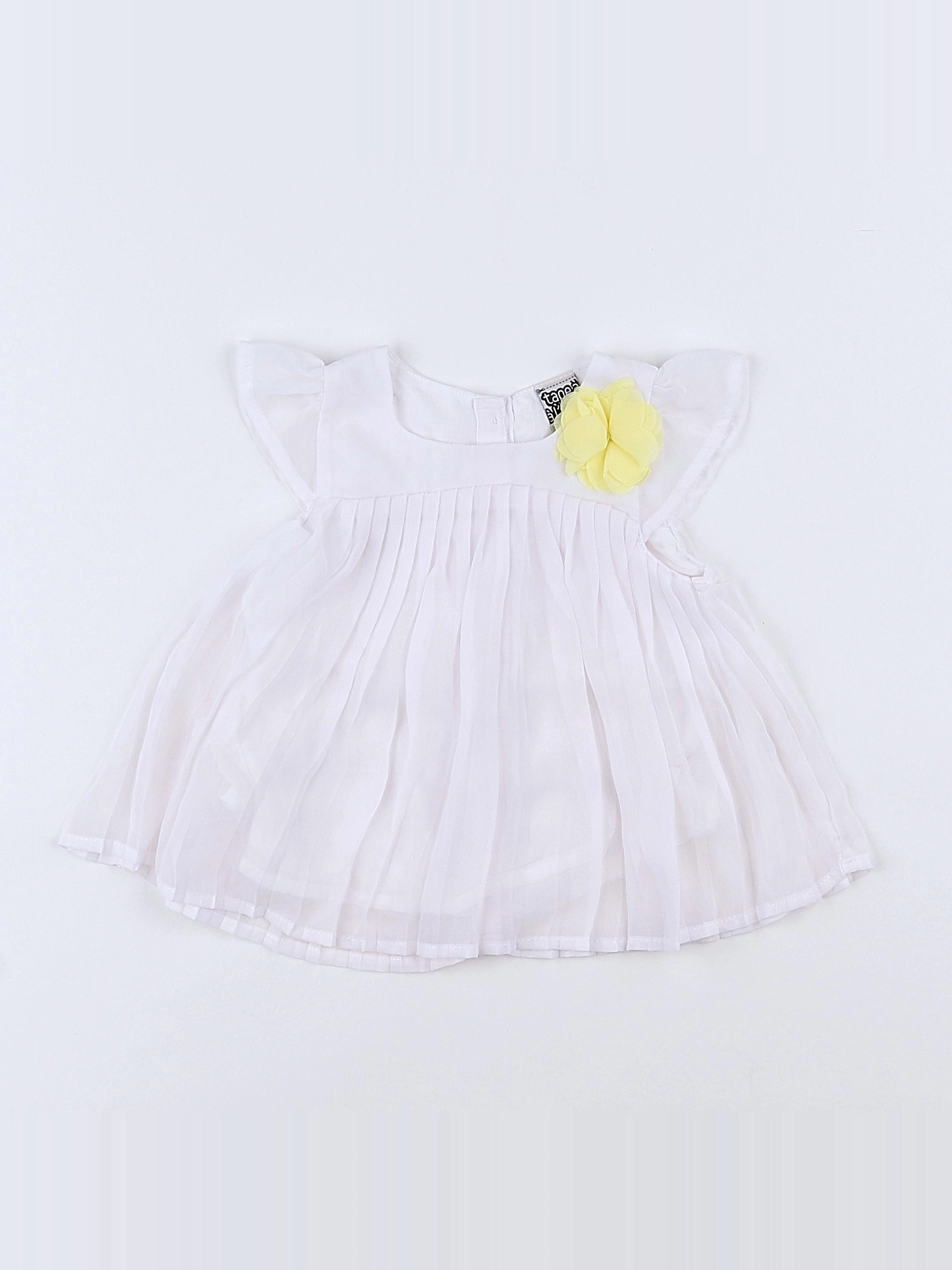 Tape à l'oeil - robe blanc - 6 mois