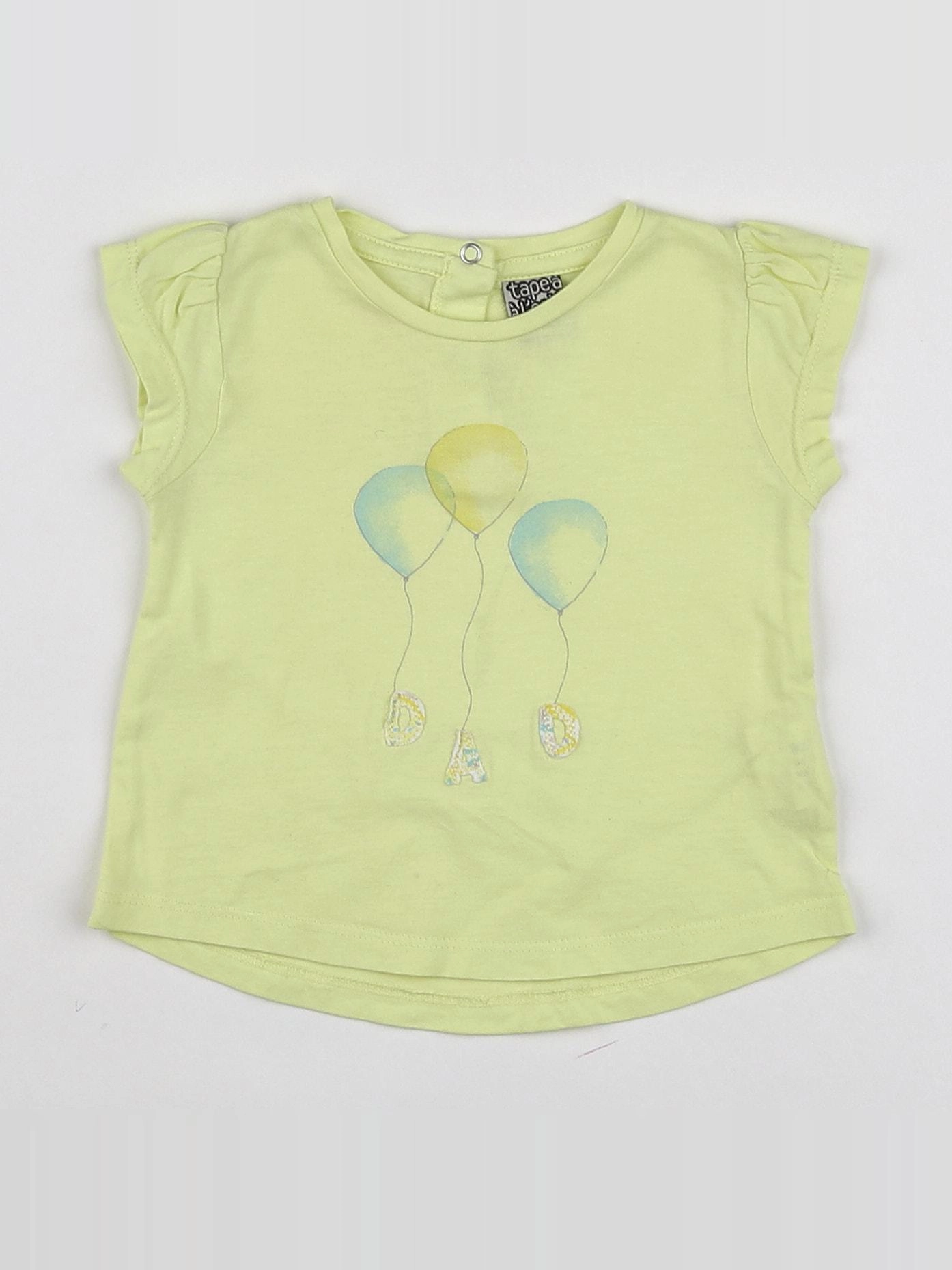Tape à l'oeil - tee-shirt jaune - 6 mois