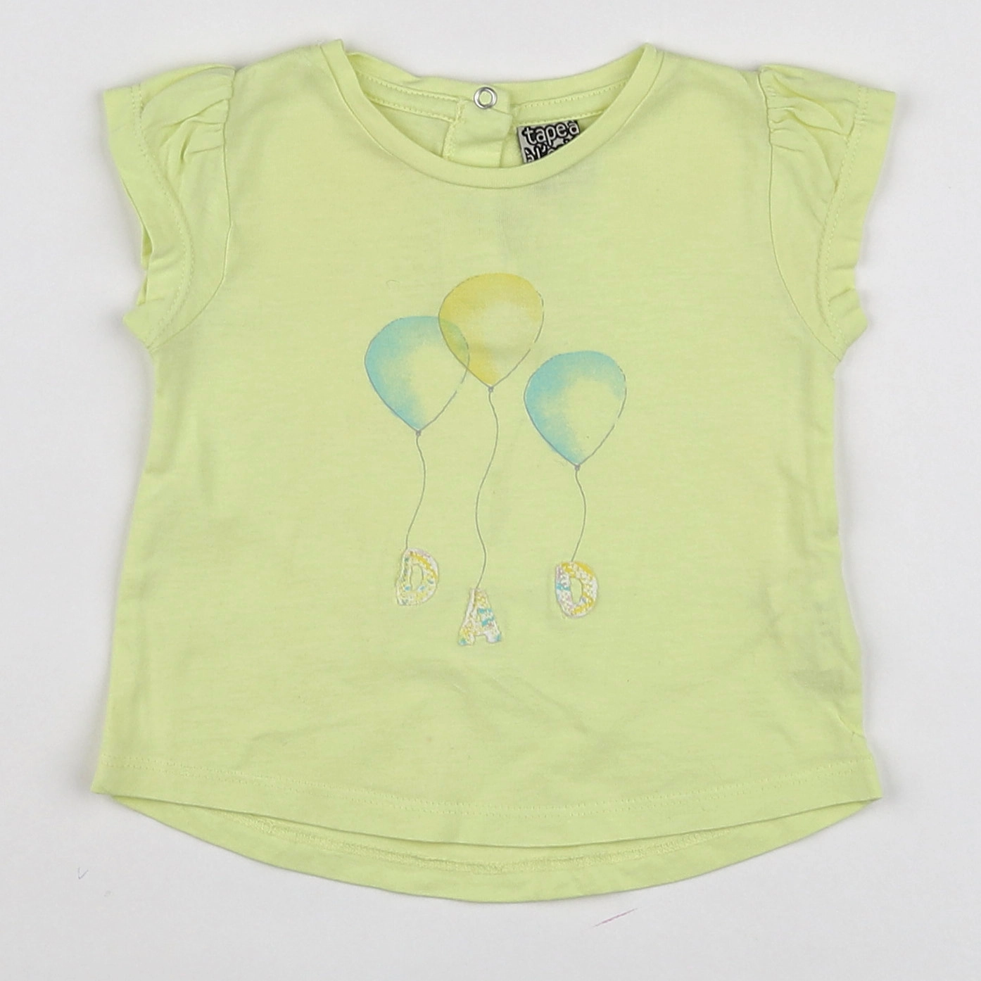 Tape à l'oeil - tee-shirt jaune - 6 mois