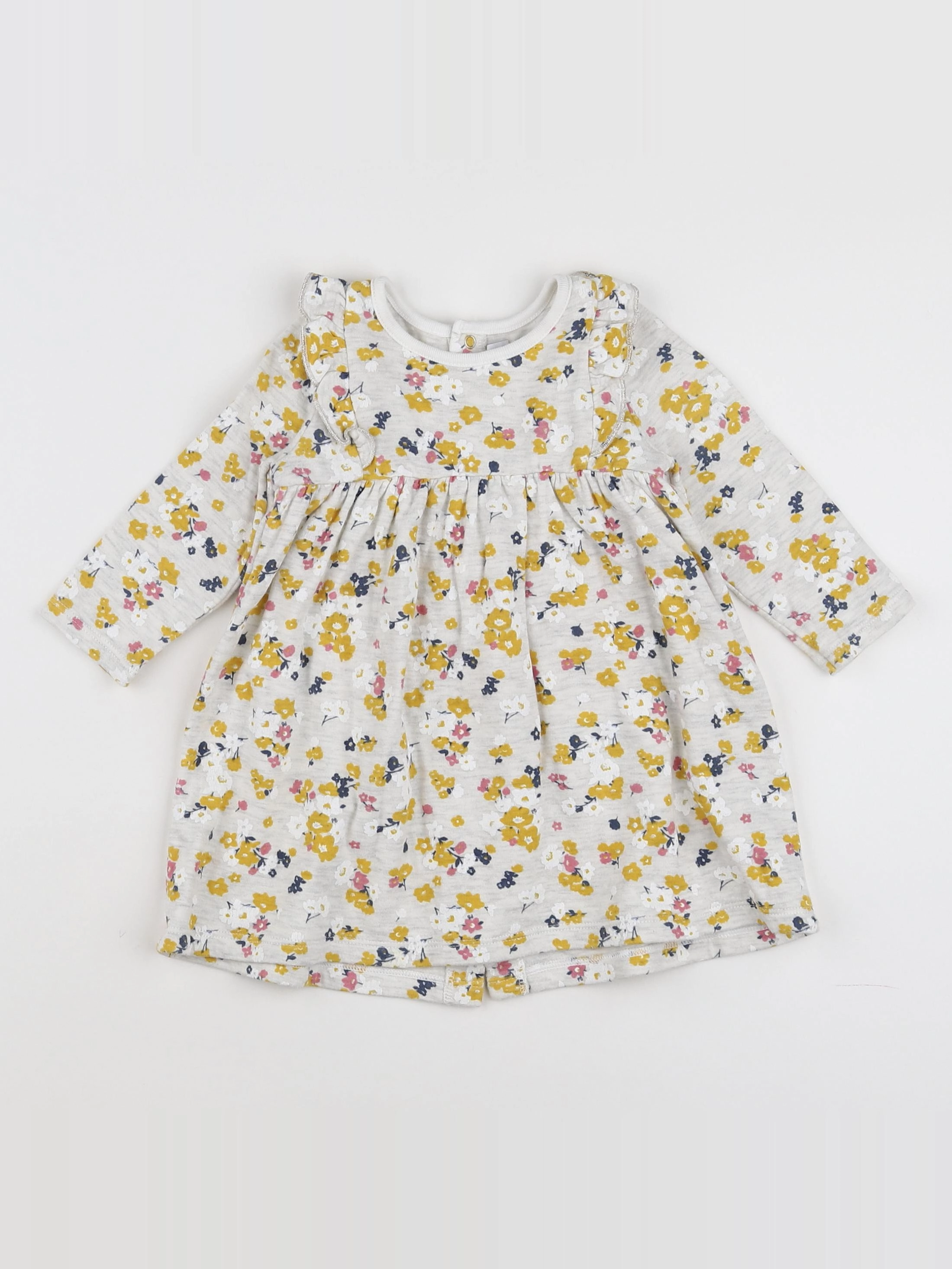 Petit Bateau - robe multicolore - 12 mois