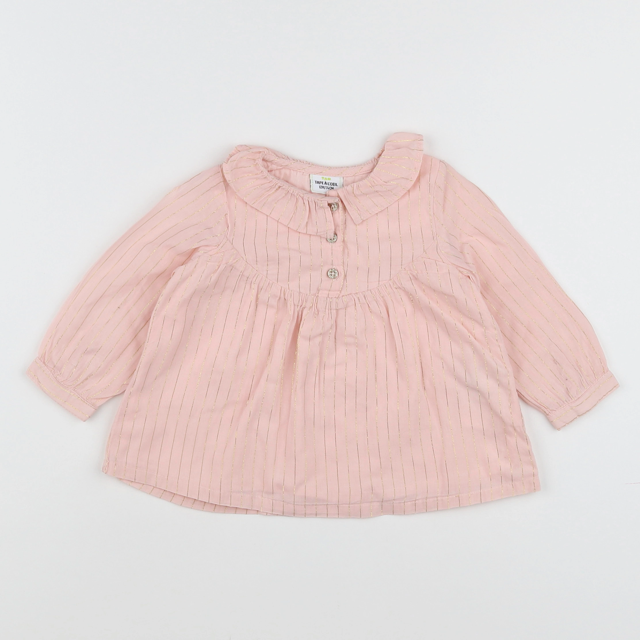 Tape à l'oeil - blouse rose - 12 mois