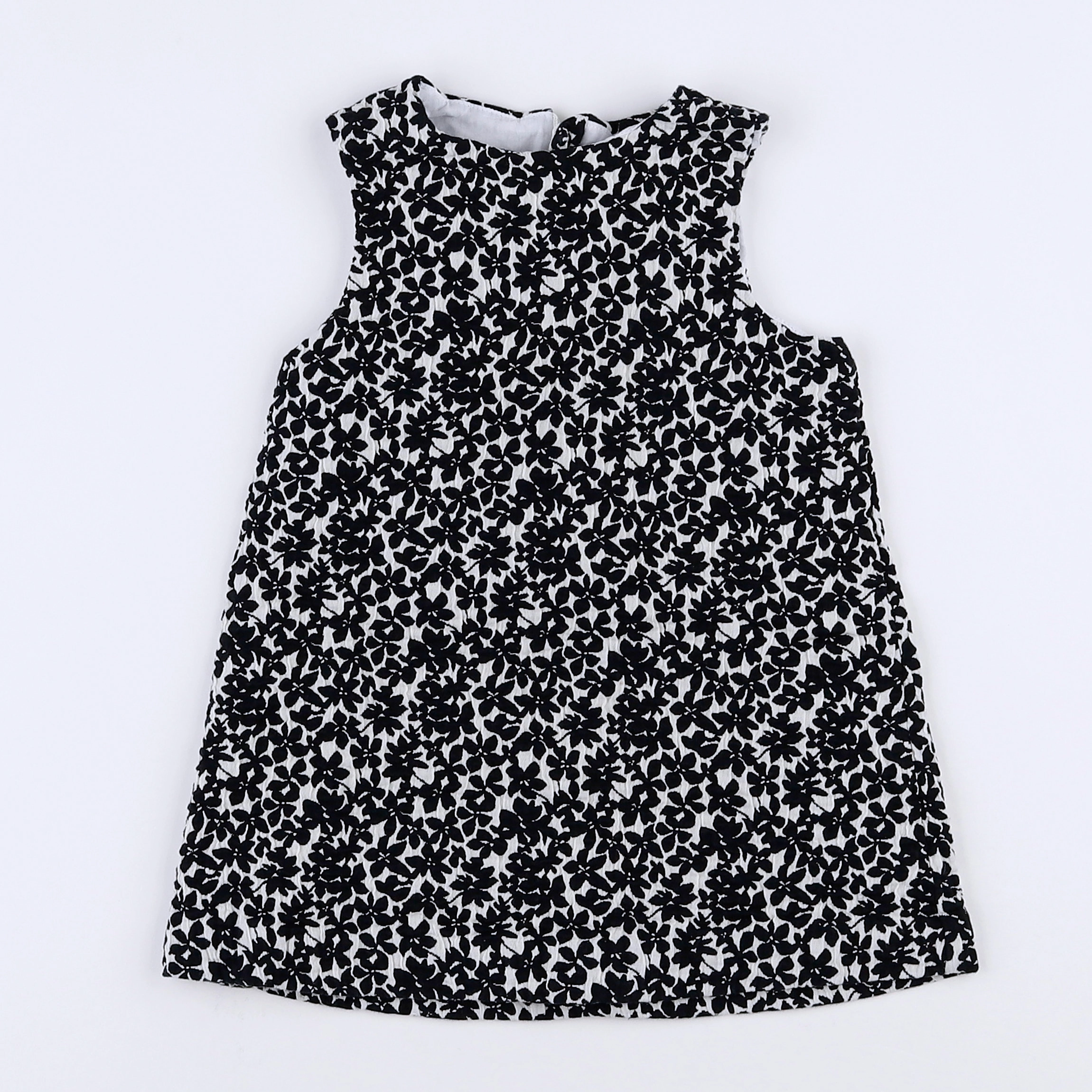 Natalys - robe blanc, noir - 18 mois