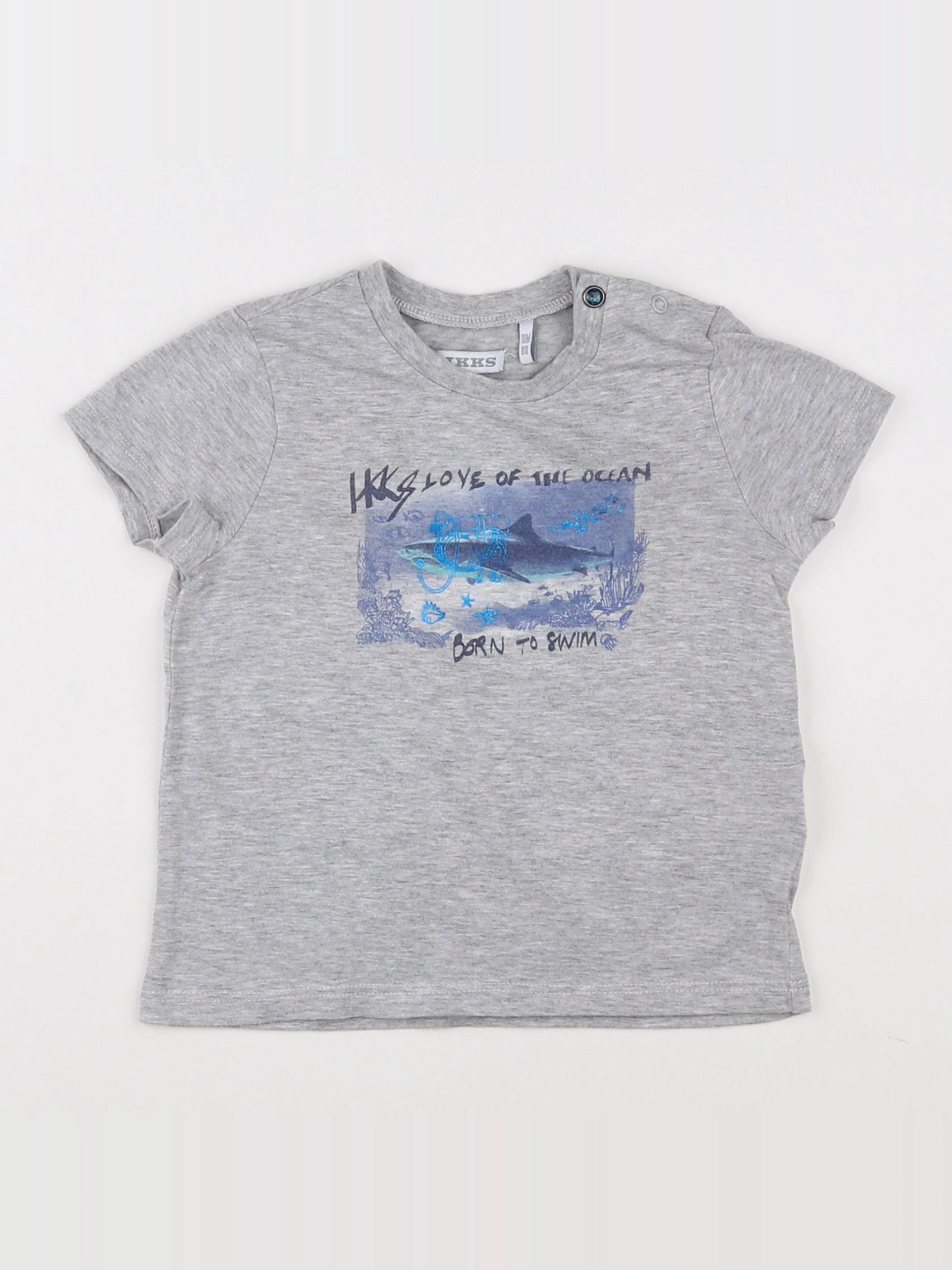 IKKS - tee-shirt gris - 18 mois