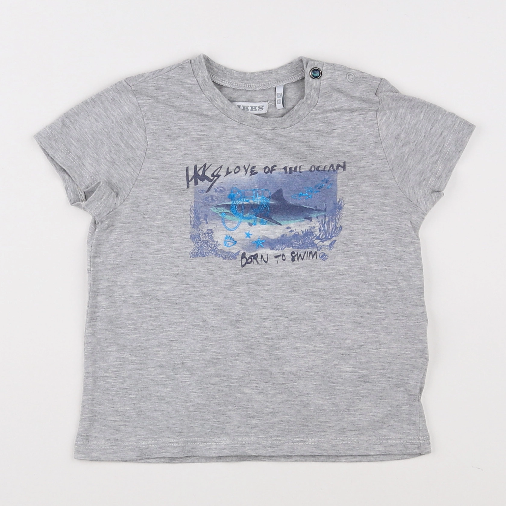 IKKS - tee-shirt gris - 18 mois