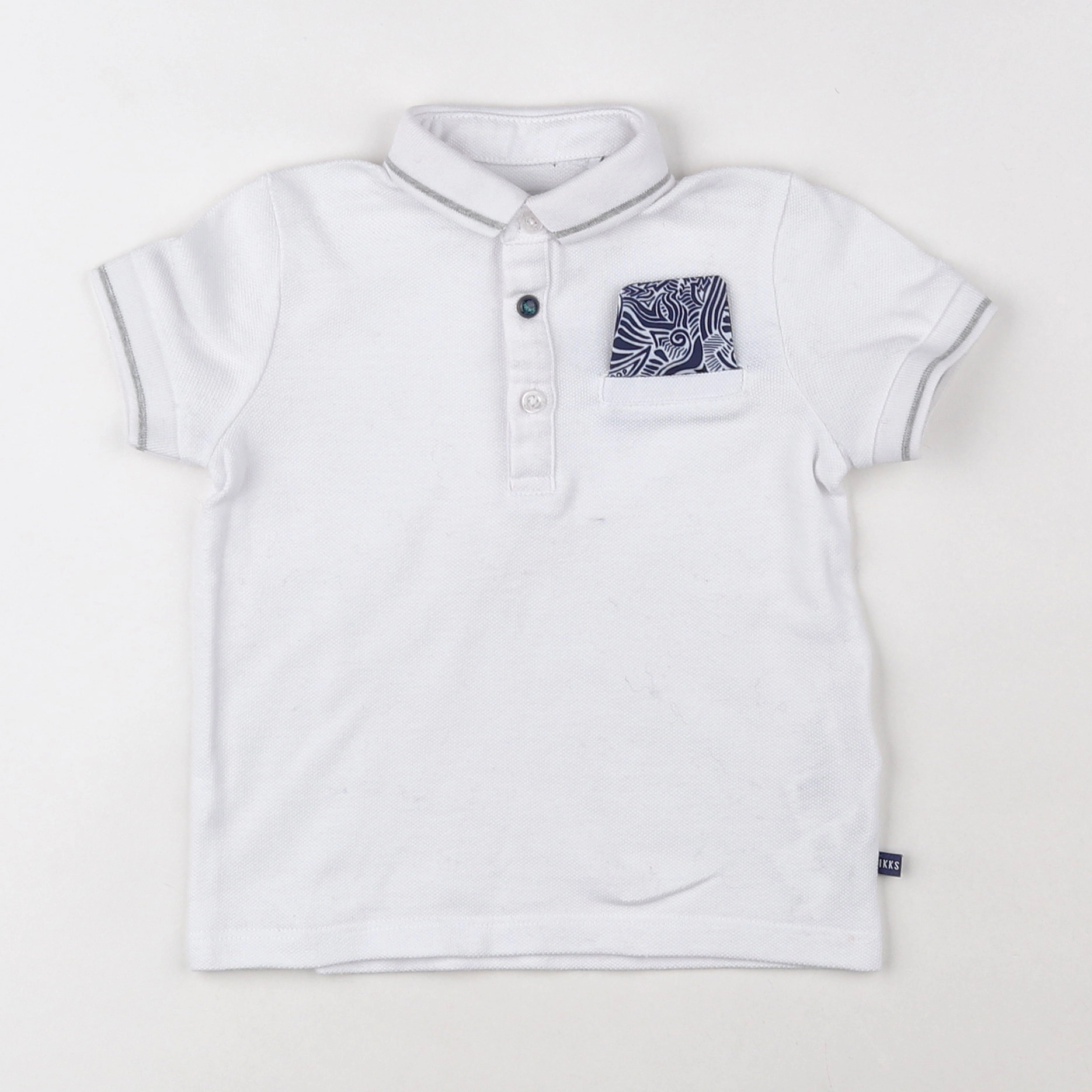 IKKS - polo blanc - 18 mois