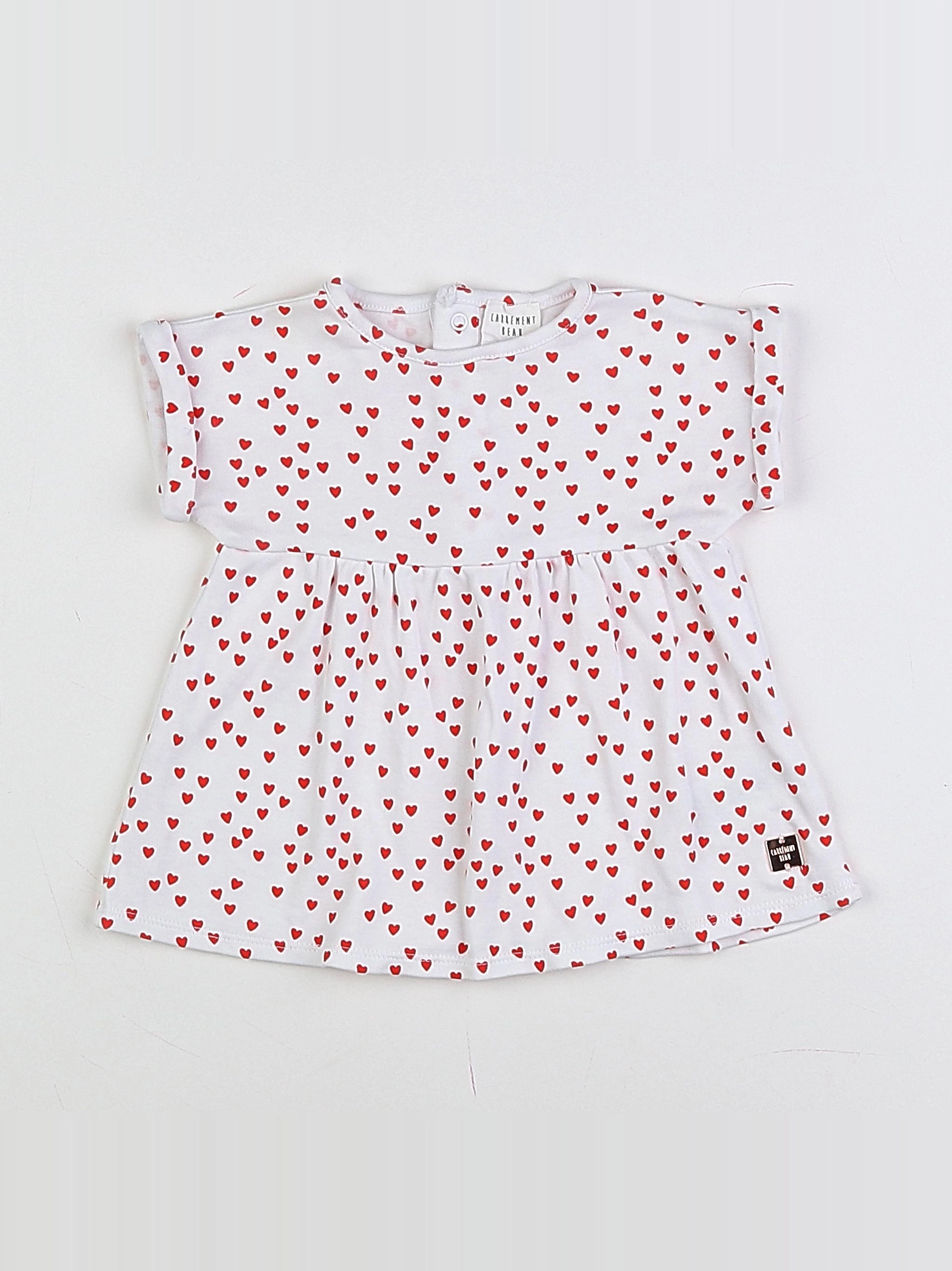 Carrément Beau - robe blanc - 3 mois