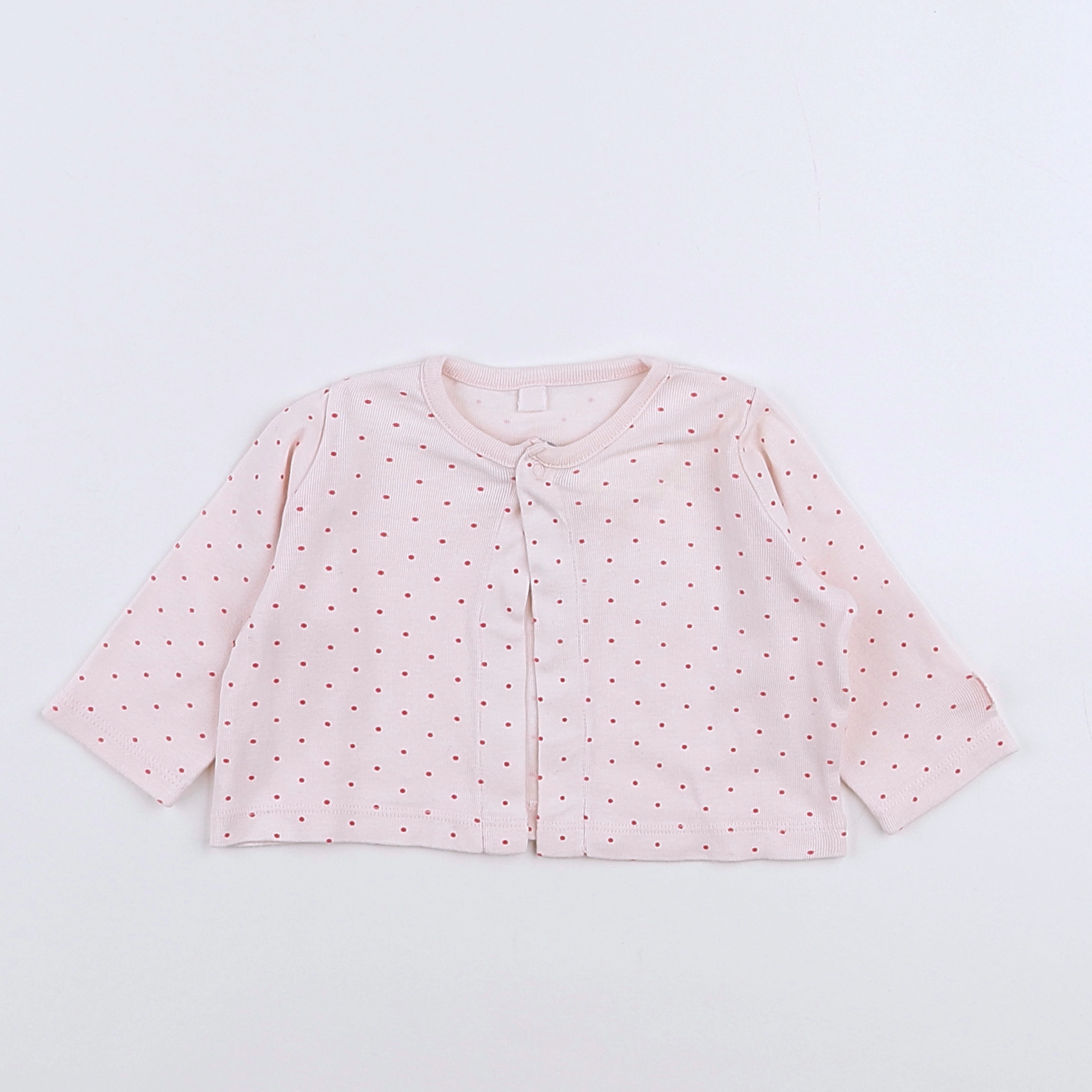 Petit Bateau - gilet rose - 3 mois