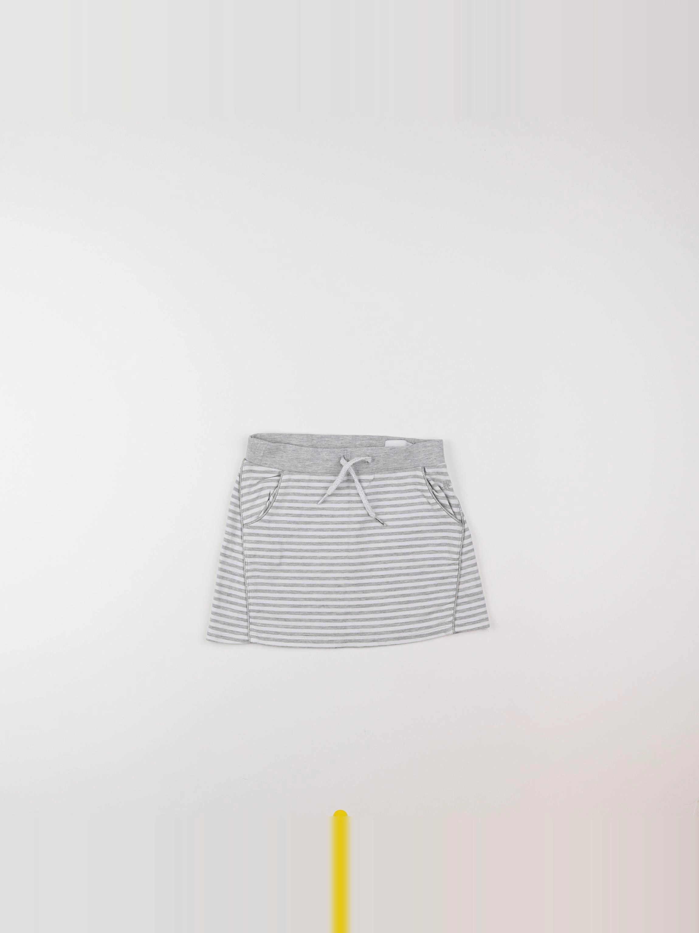 Vertbaudet - jupe blanc, gris - 6 ans