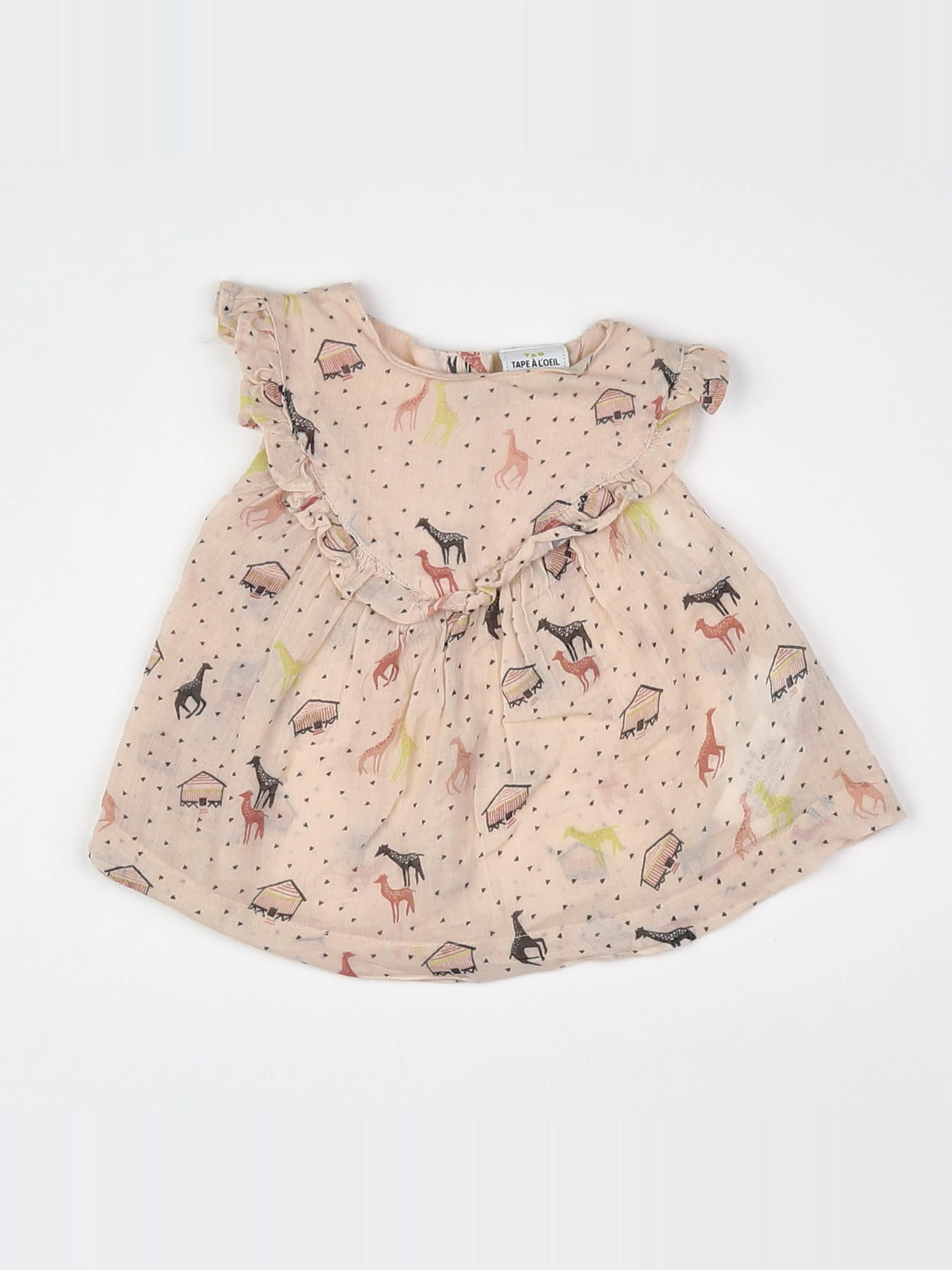 Tape à l'oeil - robe multicolore - 6 mois