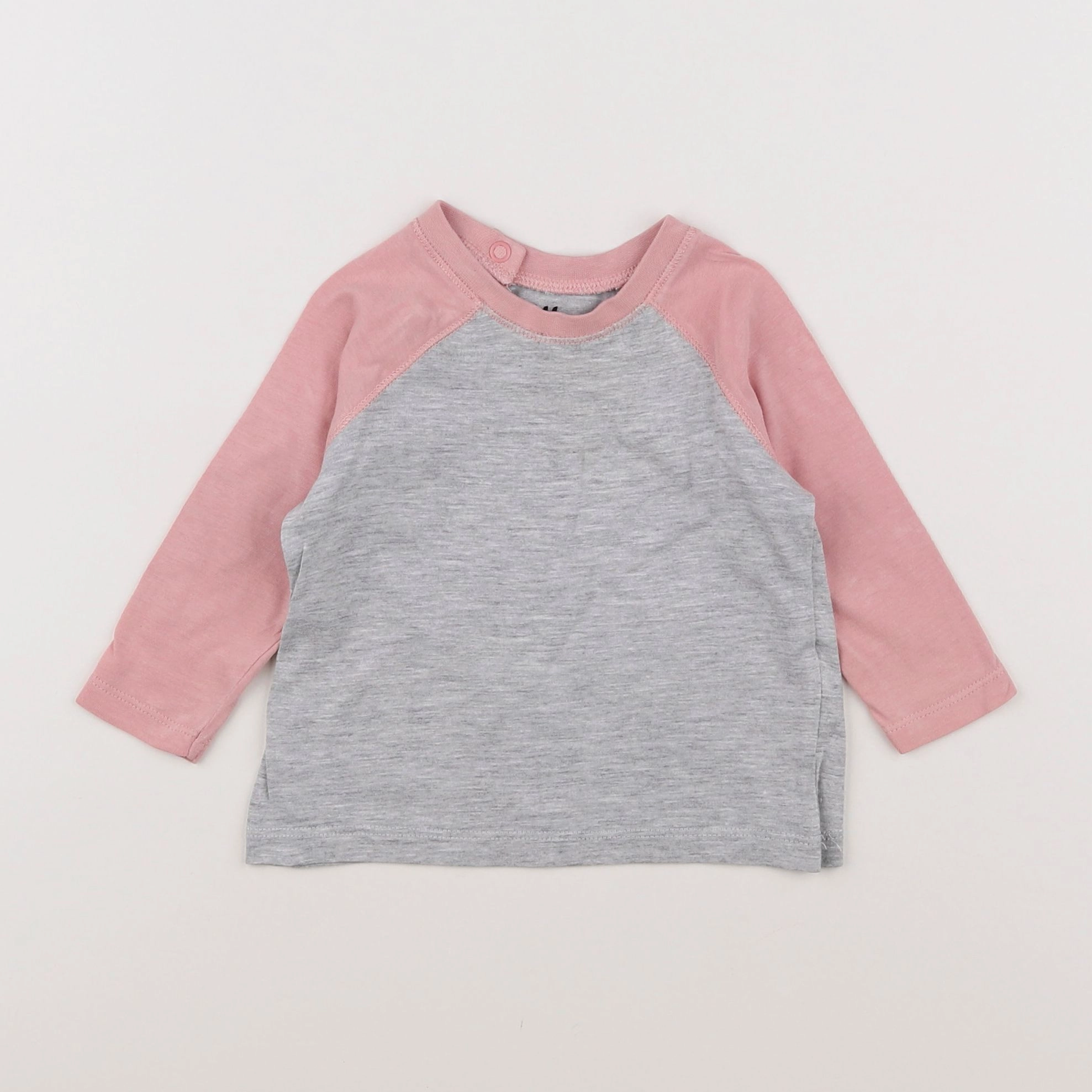 H&M - tee-shirt gris - 3 mois