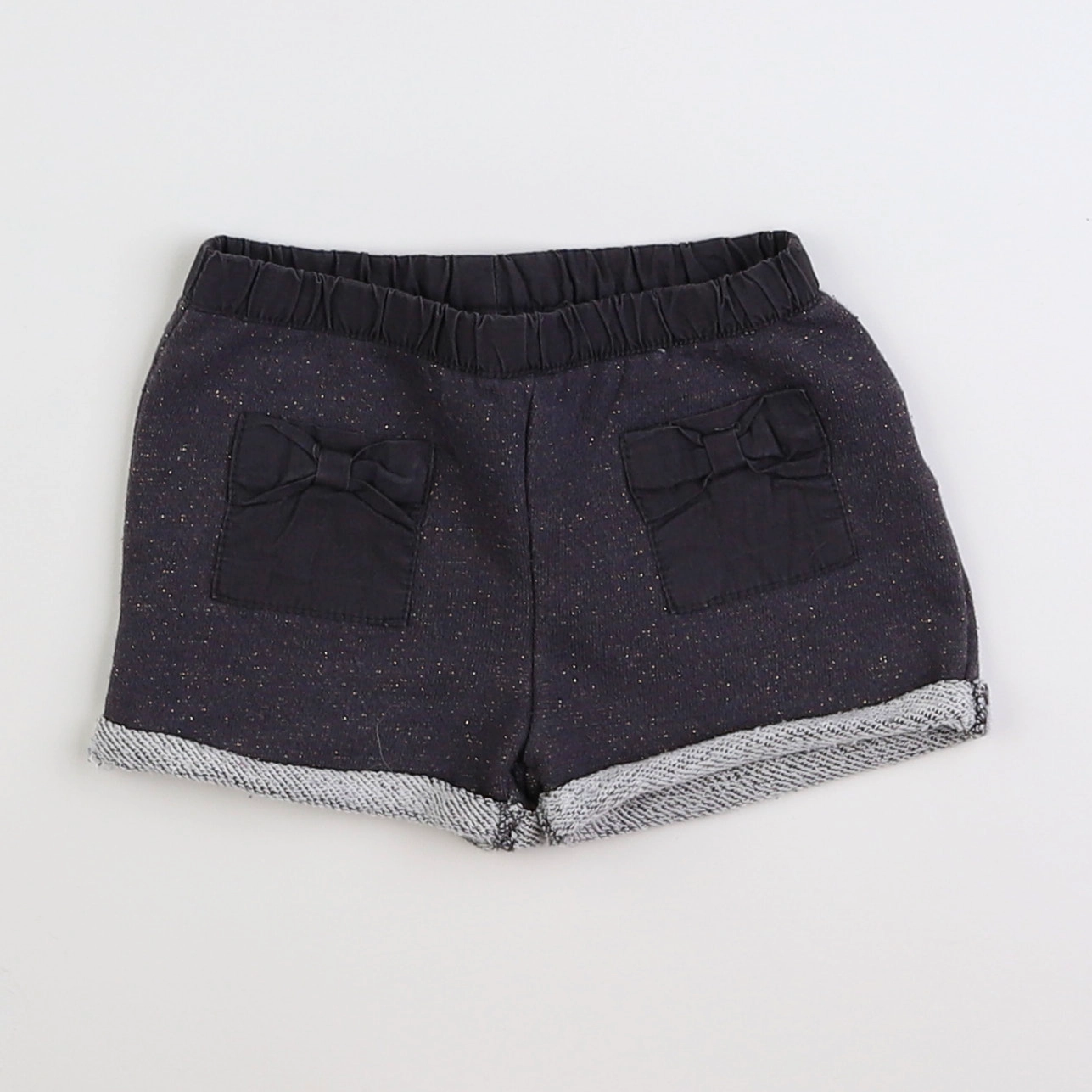 Vertbaudet - short gris, or - 12 mois