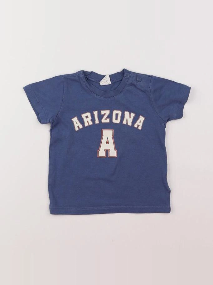 H&M - tee-shirt bleu - 9 mois