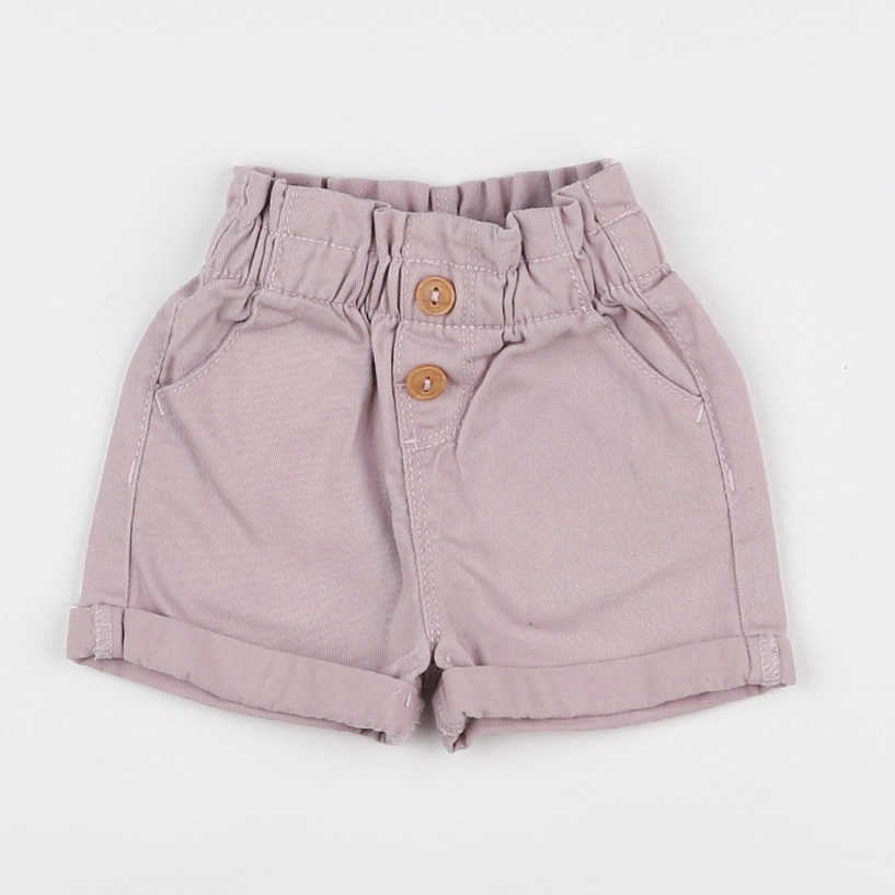 Vertbaudet - short violet - 6 mois