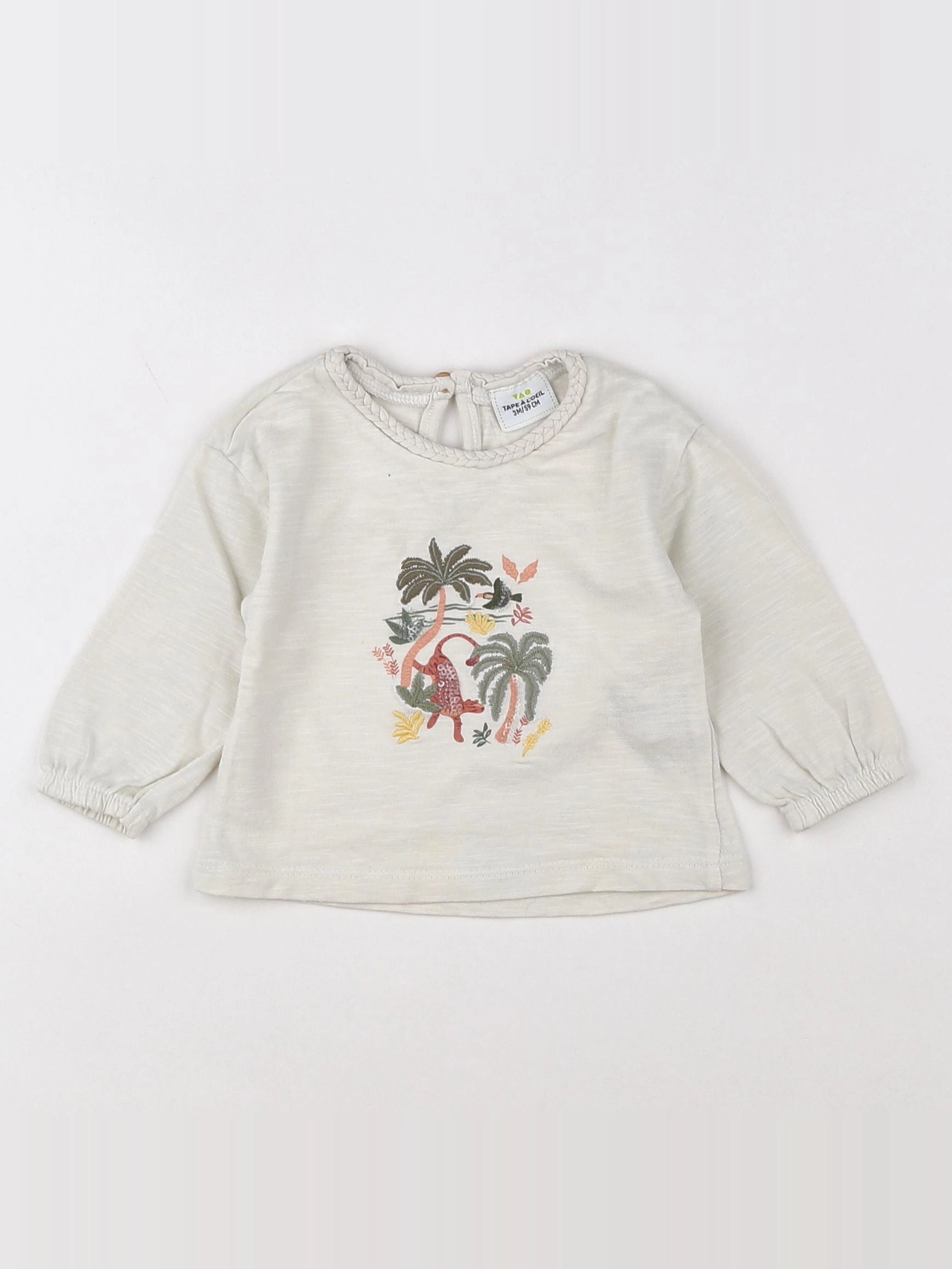 Tape à l'oeil - tee-shirt beige - 3 mois