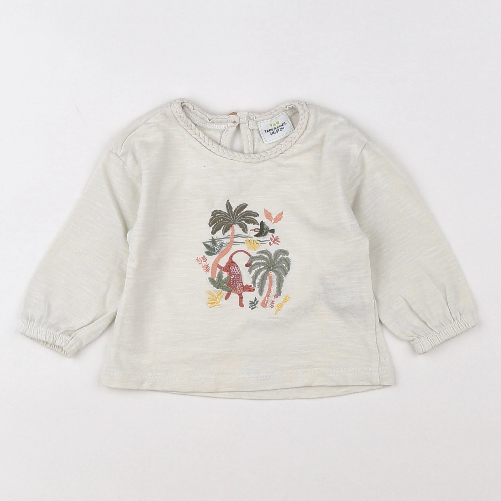 Tape à l'oeil - tee-shirt beige - 3 mois