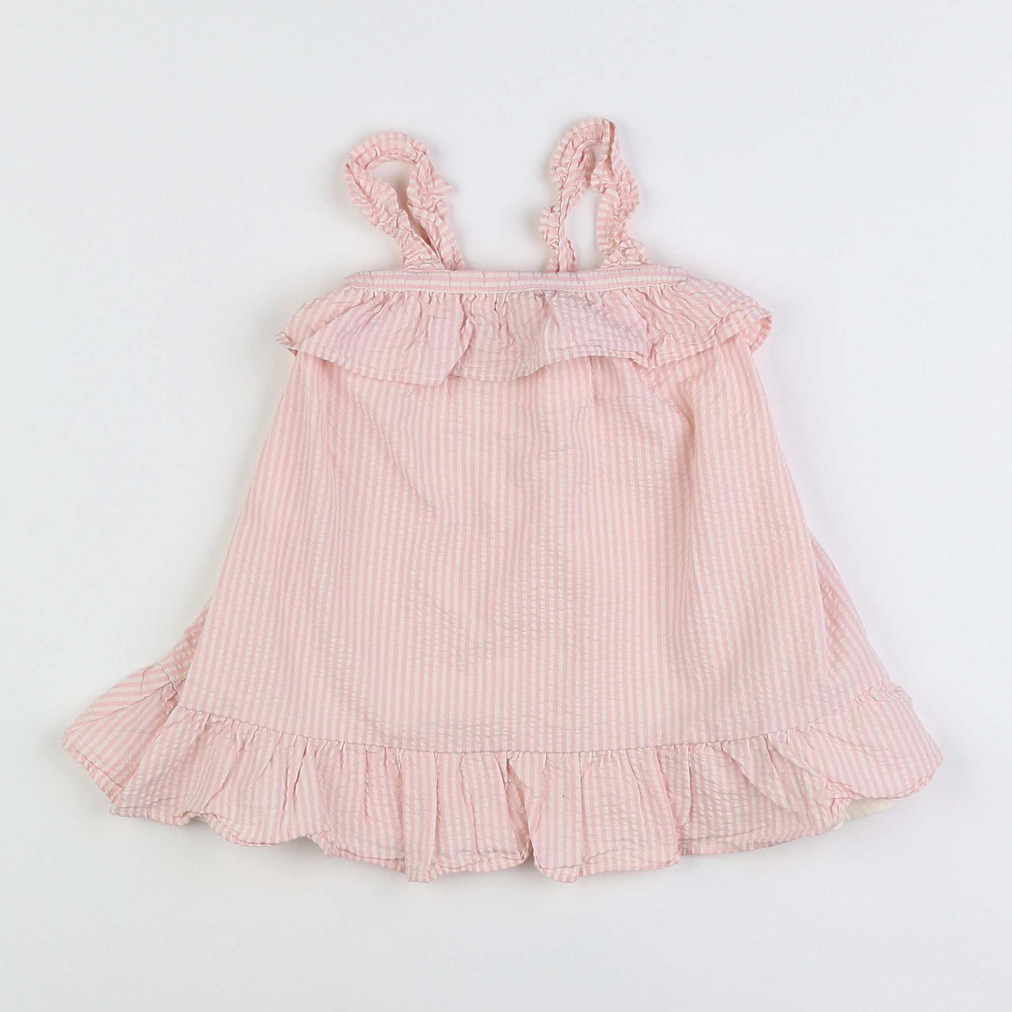 GAP - robe blanc, rose - 12/18 mois