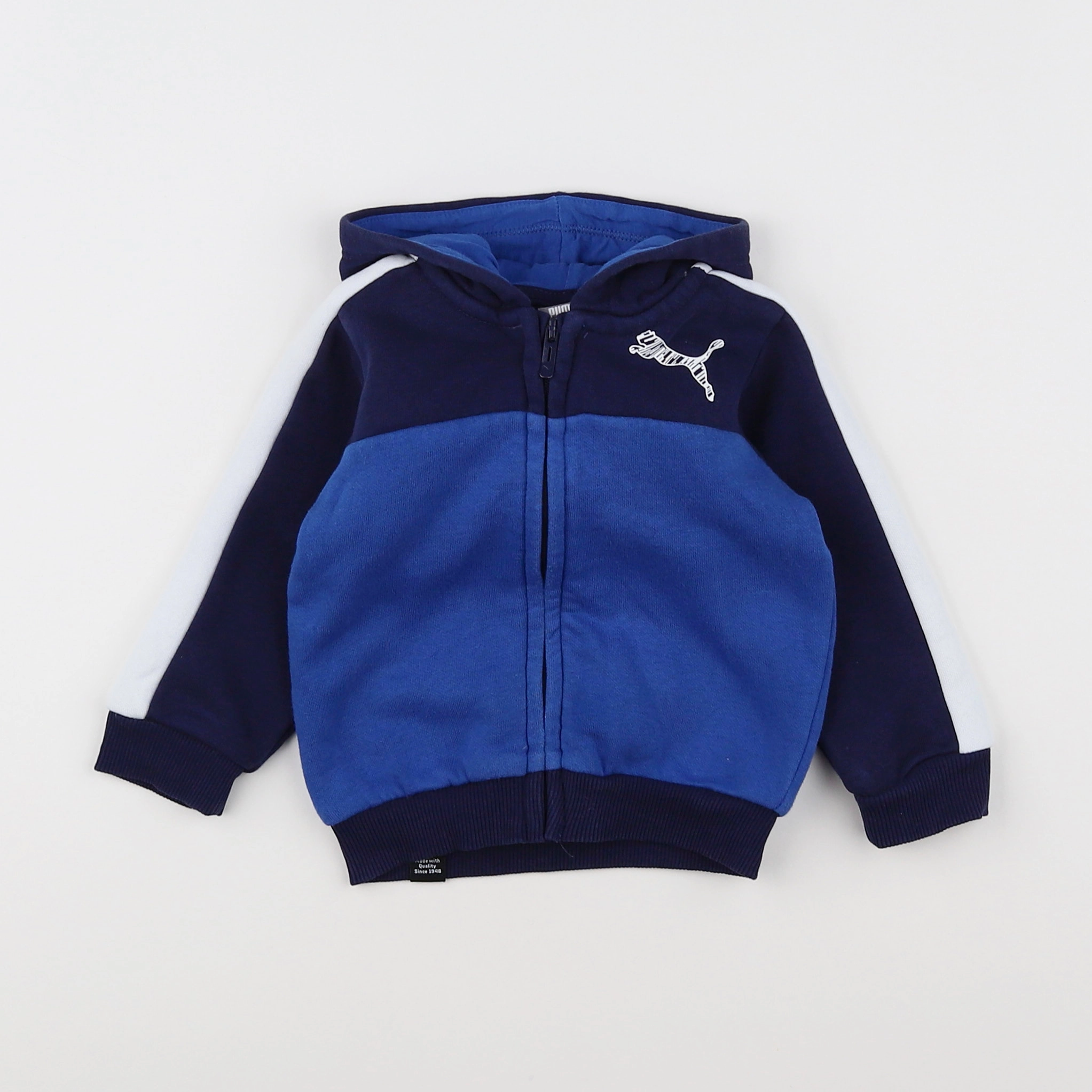 Puma - sweat bleu - 3/6 mois