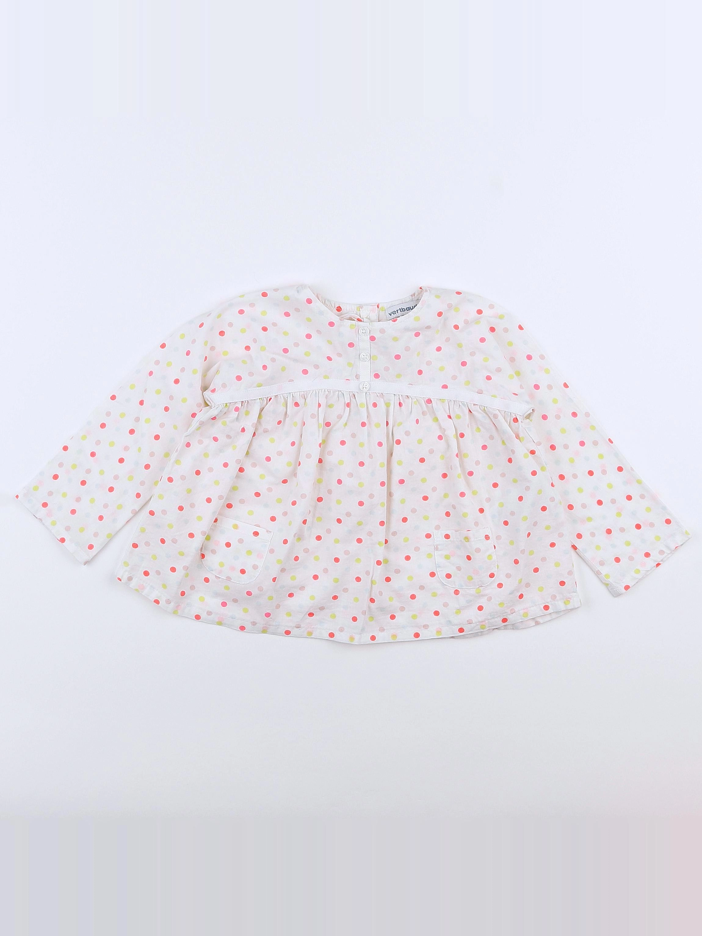Vertbaudet - blouse multicolore - 18 mois