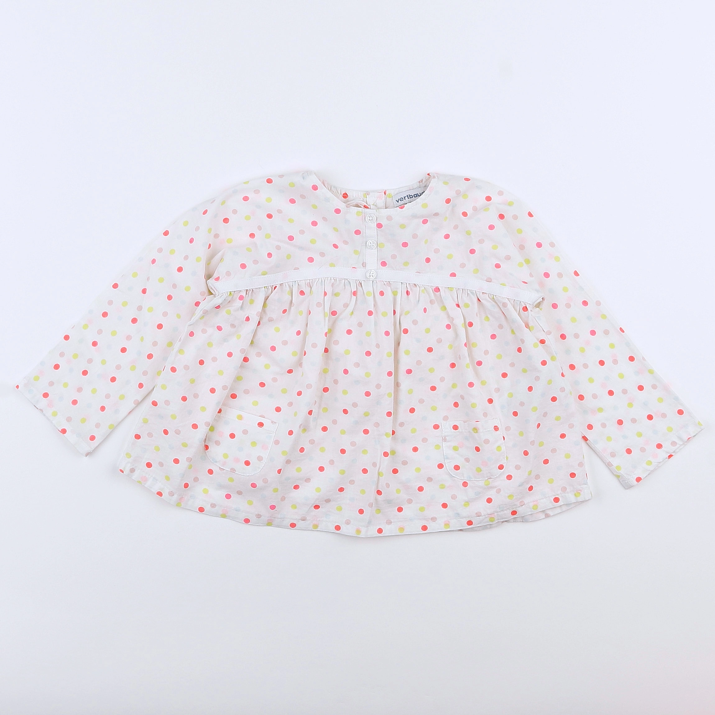 Vertbaudet - blouse multicolore - 18 mois