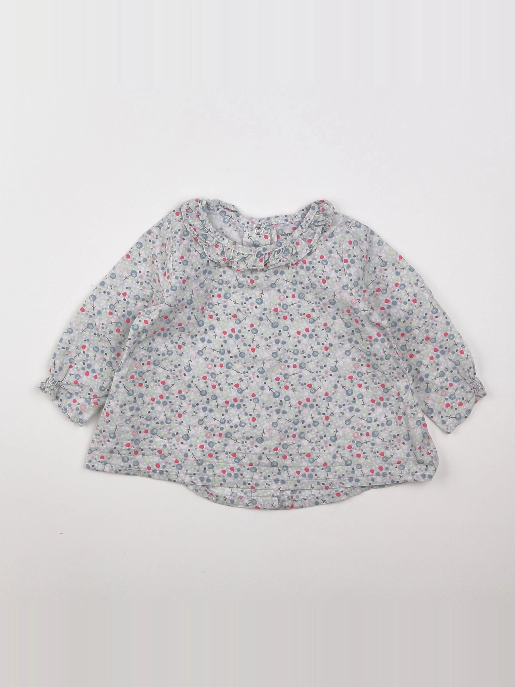 Vertbaudet - blouse multicolore - 9 mois