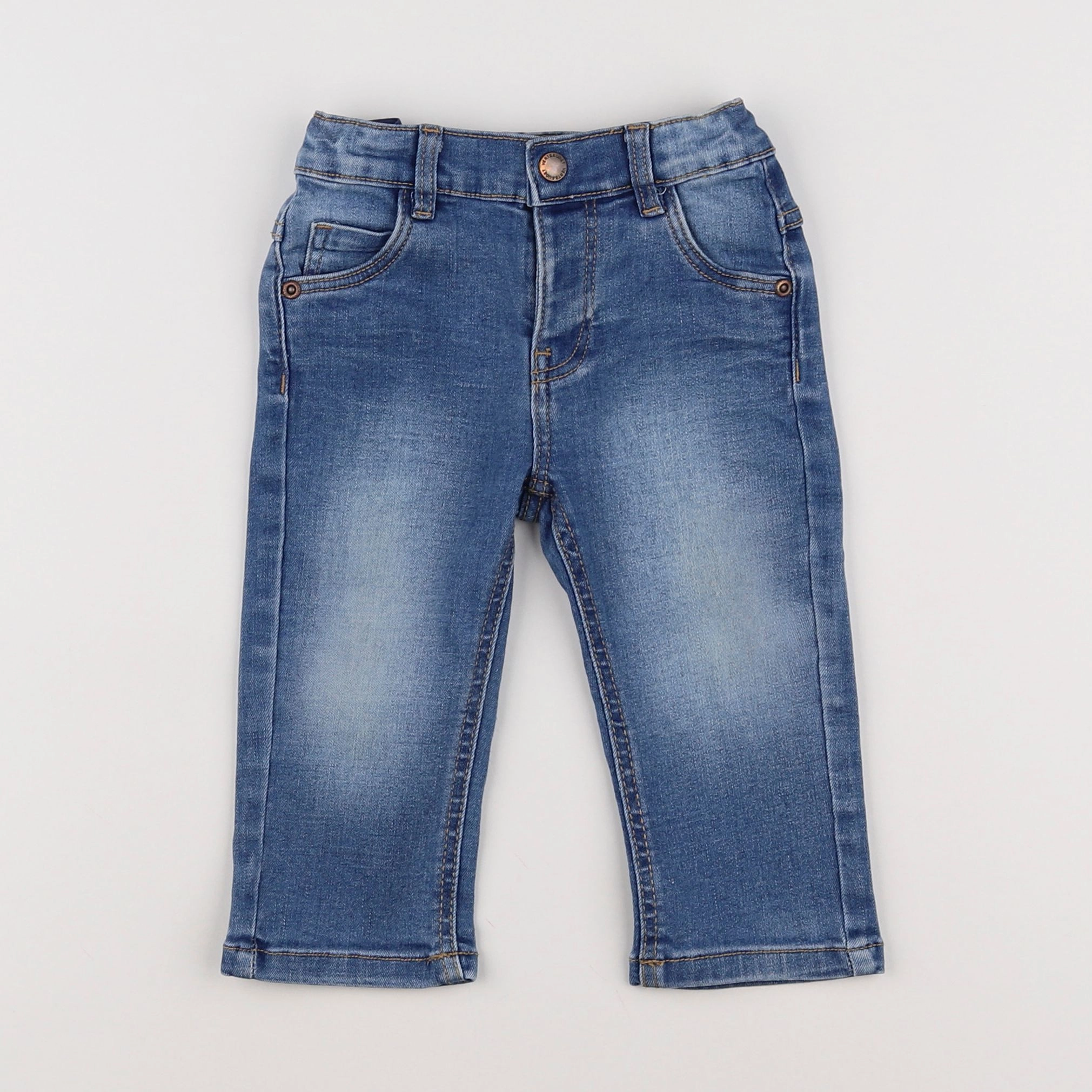 Vertbaudet - jean bleu - 12 mois