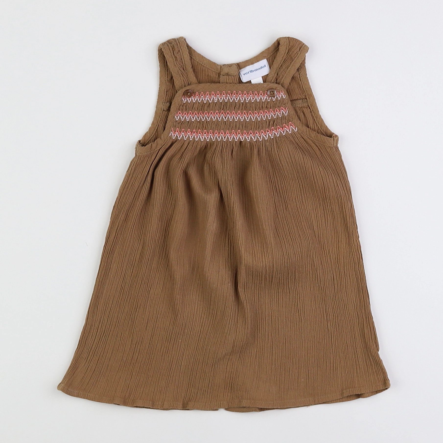 Vertbaudet - robe bronze - 18 mois
