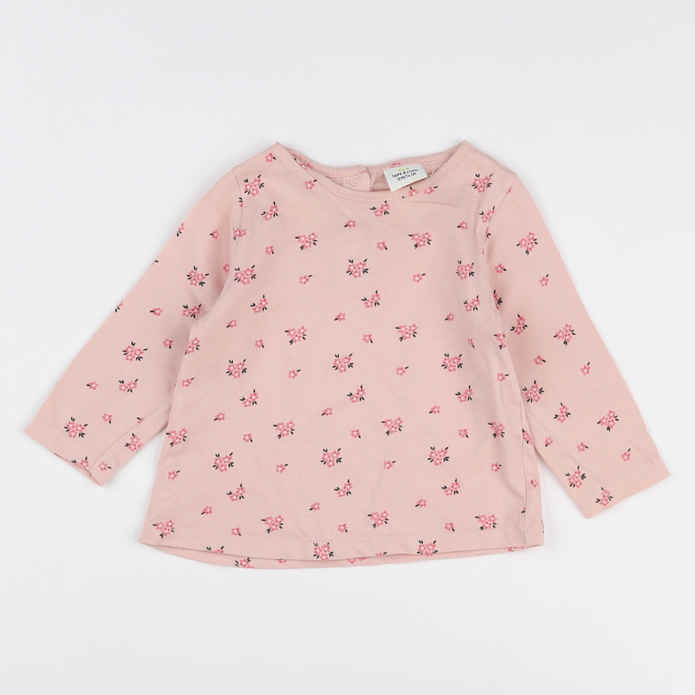 Tape à l'oeil - tee-shirt rose - 12 mois