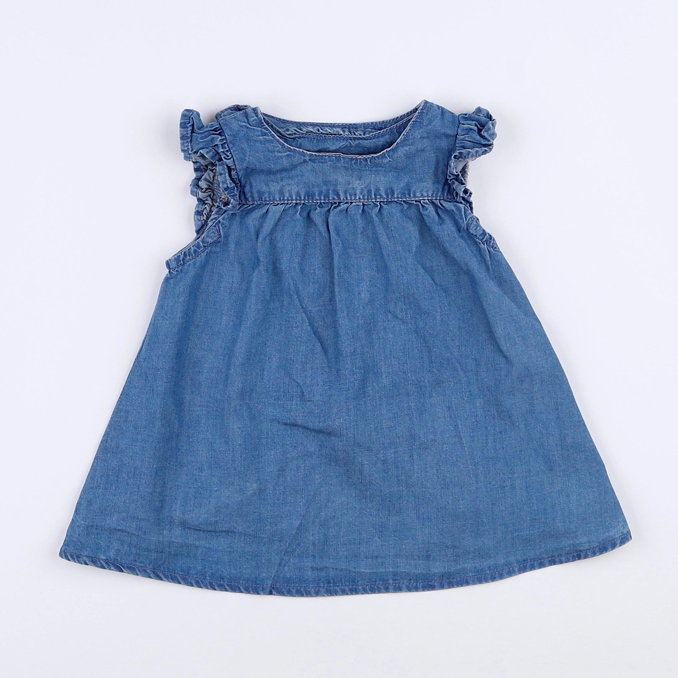 H&M - robe bleu - 3 mois