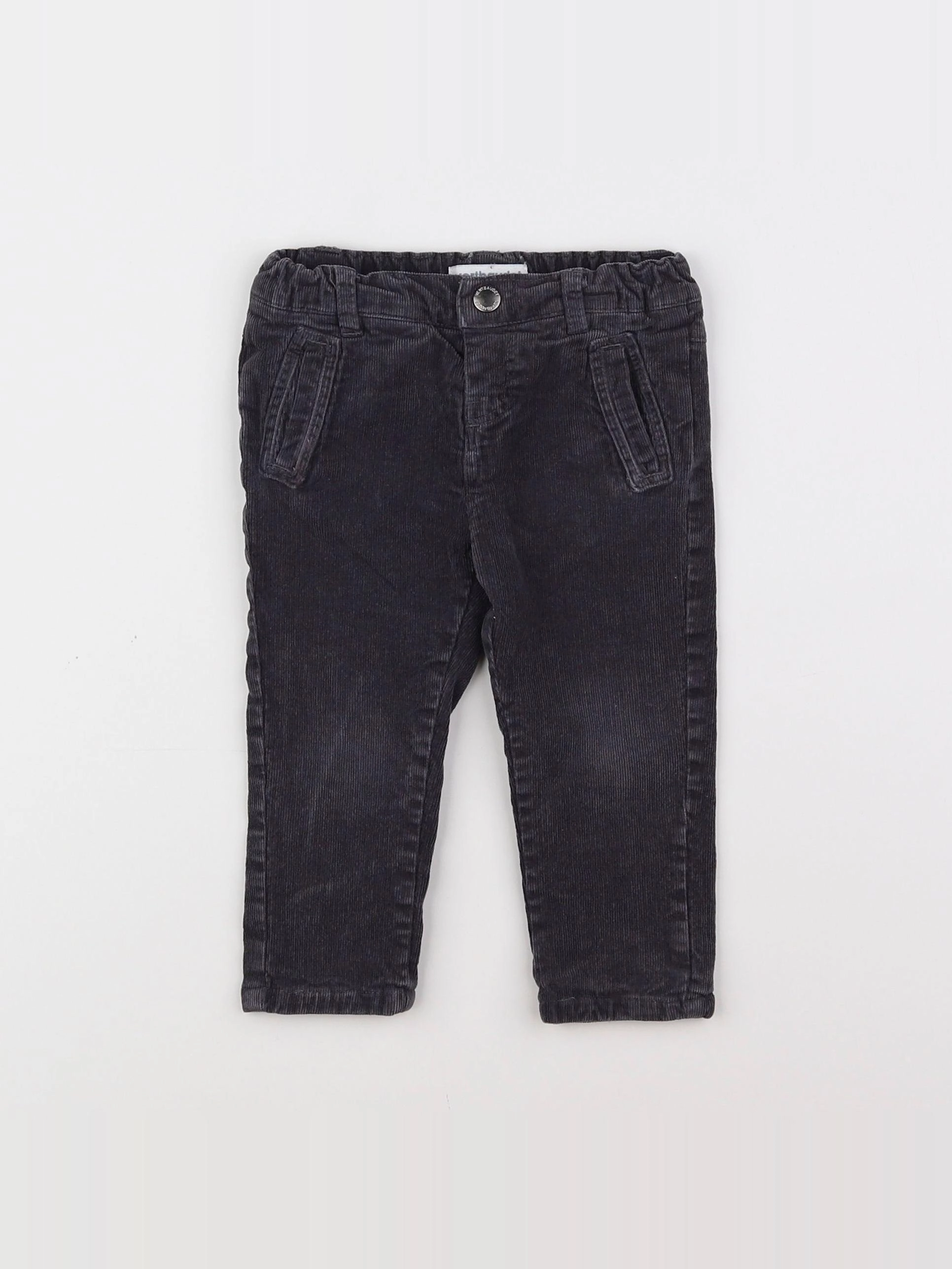 Vertbaudet - pantalon gris - 9 mois